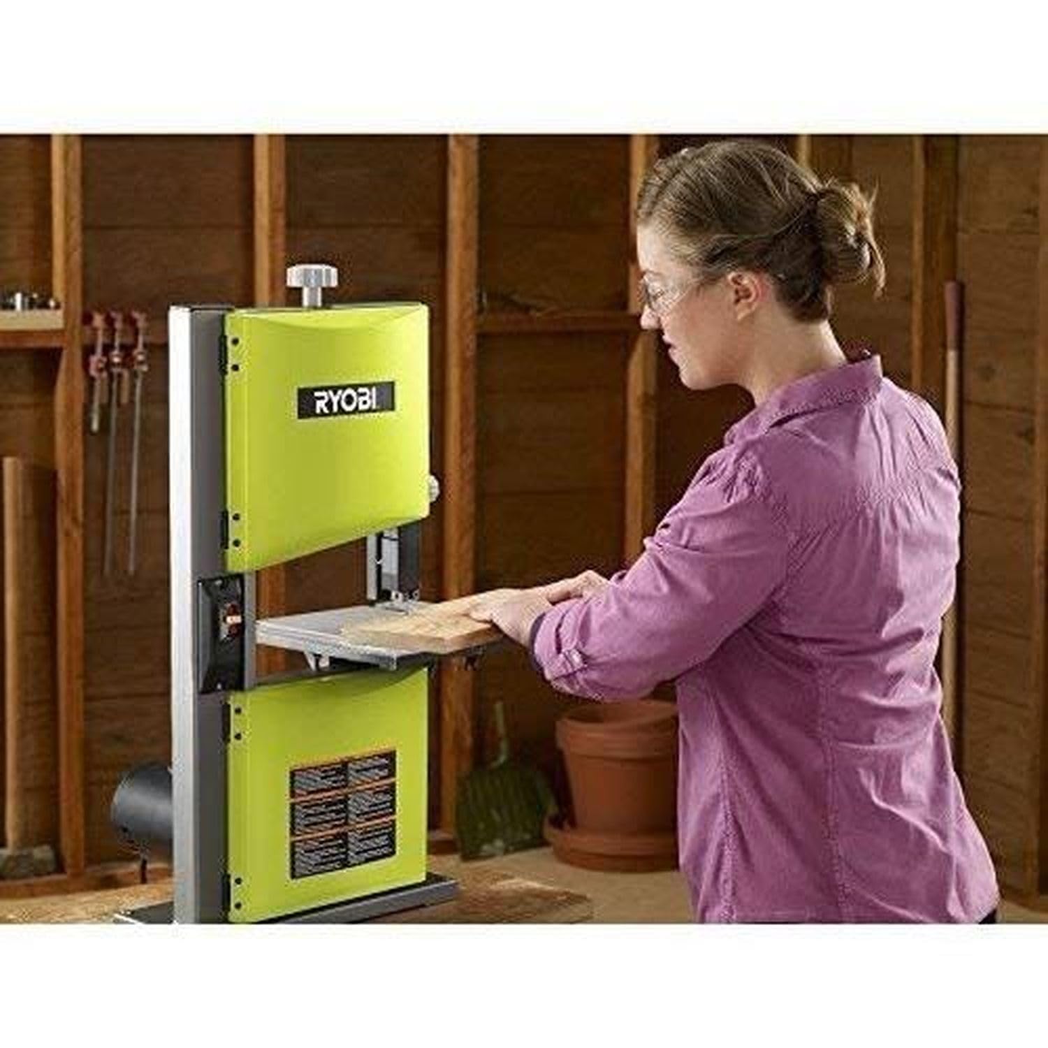 ryobi-sega-a-nastro-350w-con-tavolo-inclinabile-0-45-capacit-di-taglio-80-mm image 6