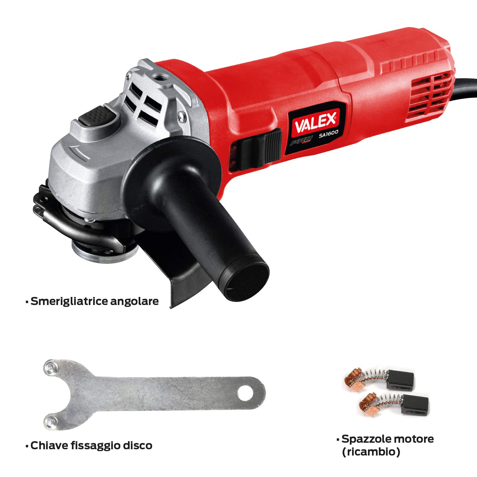 valex-sa1600-smerigliatrice-angolare-elettrica-1600w-dischi-115-125-mm-attacco-m image 3