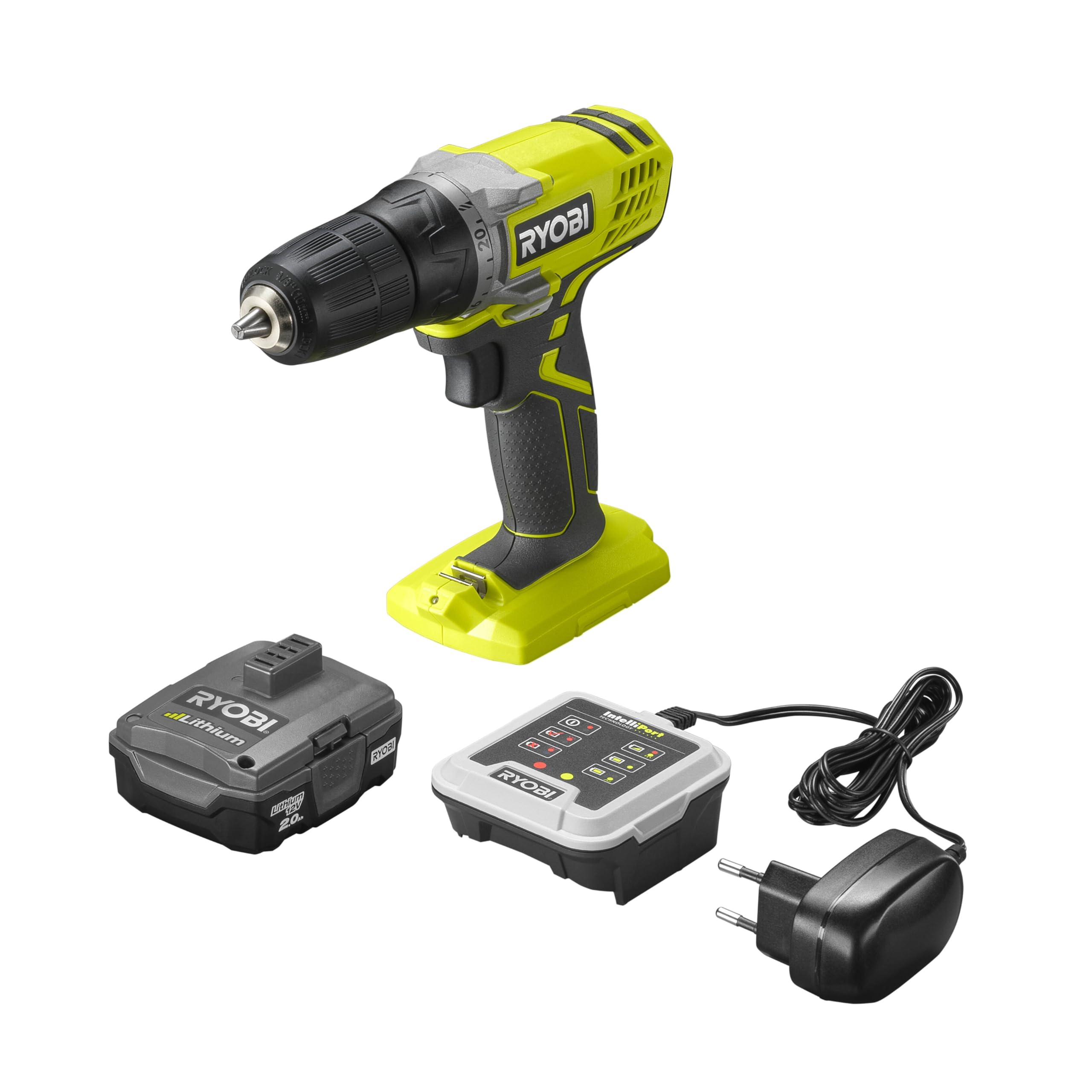 ryobi-r12sd-120g-trapano-avvitatore-12v-25-nm-mandrino-10-mm-batteria-2-0-ah-e-c image 1