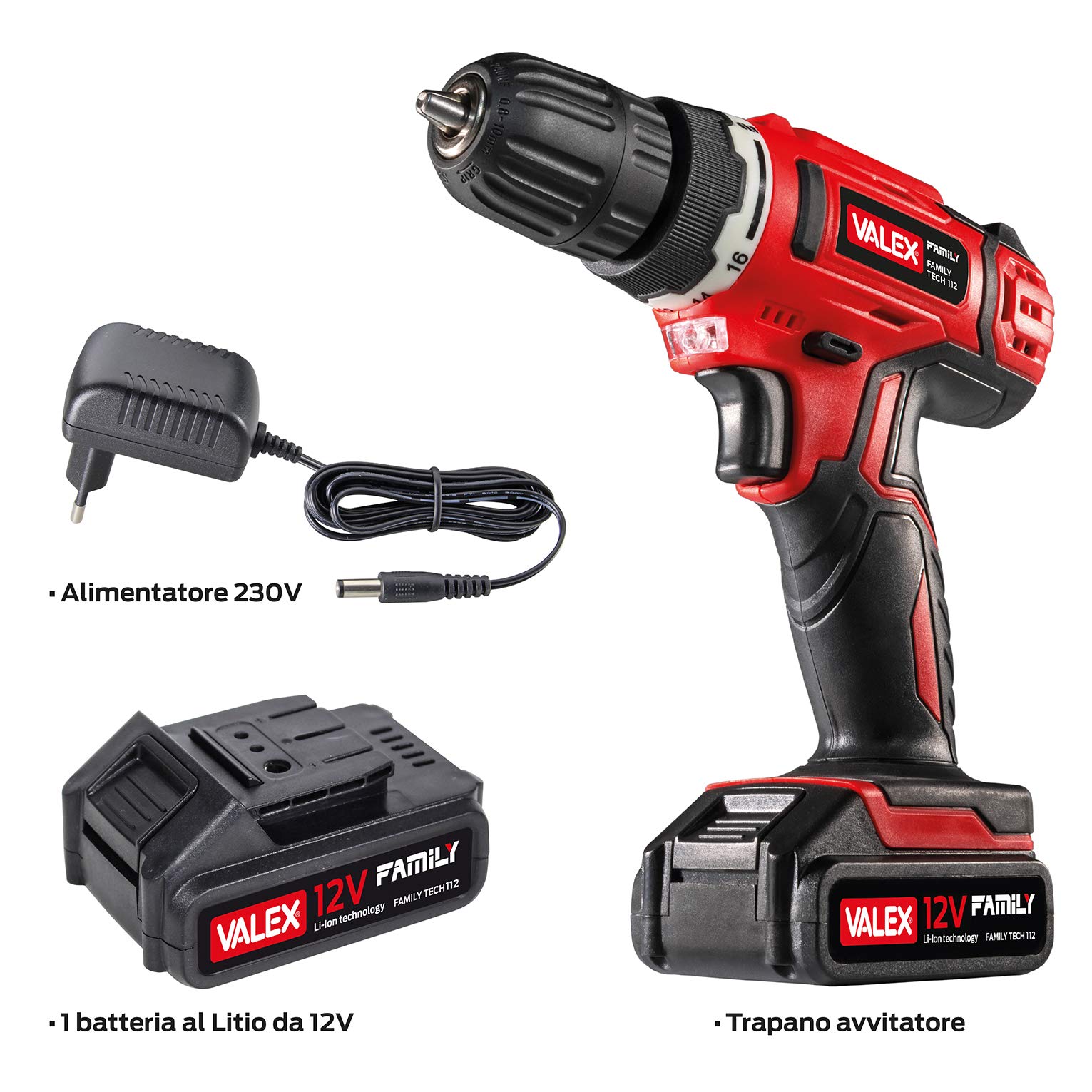 valex-family-tech-112-trapano-avvitatore-a-batteria-12v-litio-con-mandrino-autos image 4