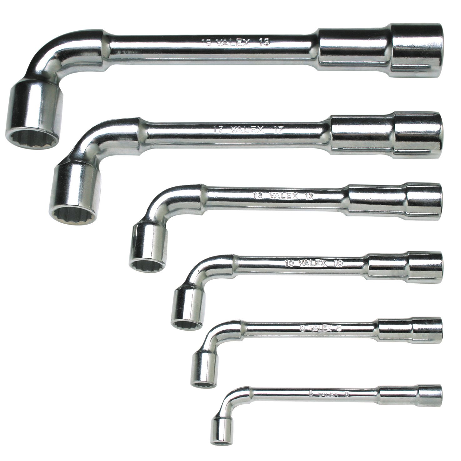 valex-set-di-6-chiavi-a-pipa-doppie-pesanti-6-8-10-13-17-19-mm-in-acciaio-con-fi image 1