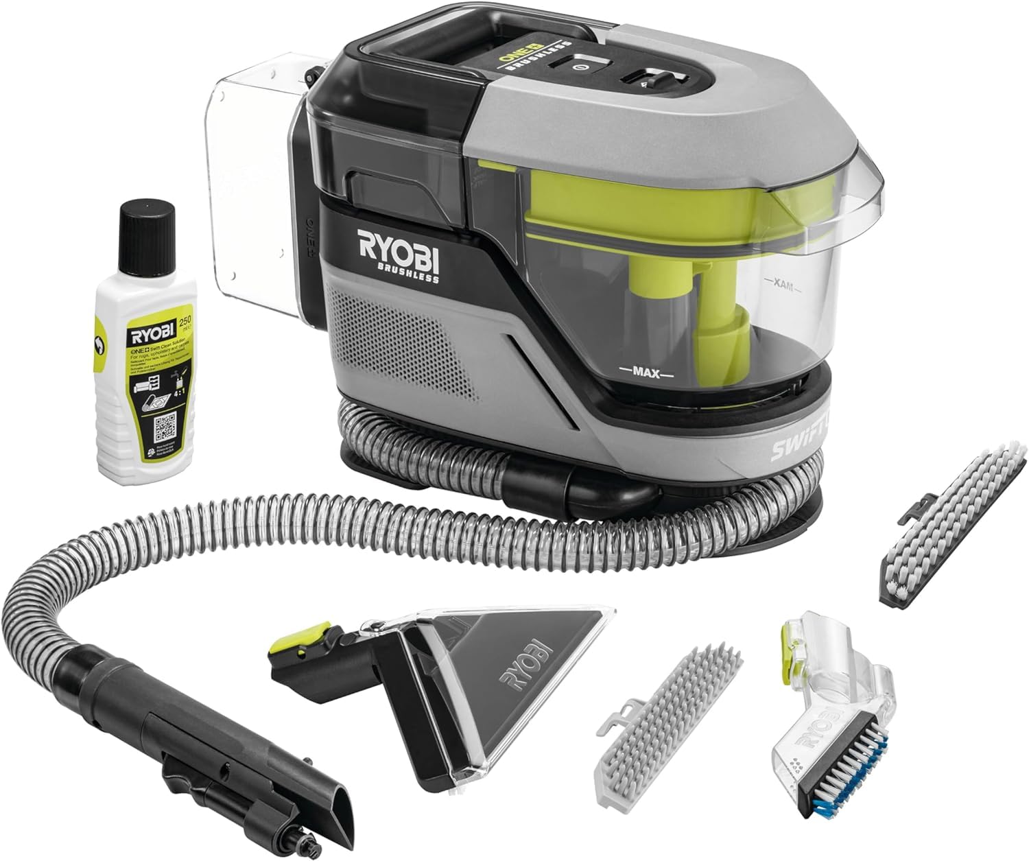 ryobi-rdc18bl-0-smacchiatore-multisuperficie-18v-one-con-spazzola-motorizzata-ce image 1