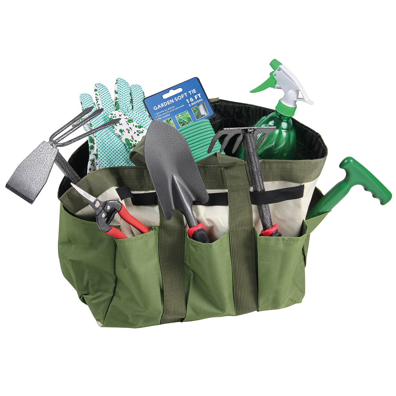valex-set-completo-attrezzi-da-giardinaggio-con-borsa-e-8-utensili-manuali-palet image 1