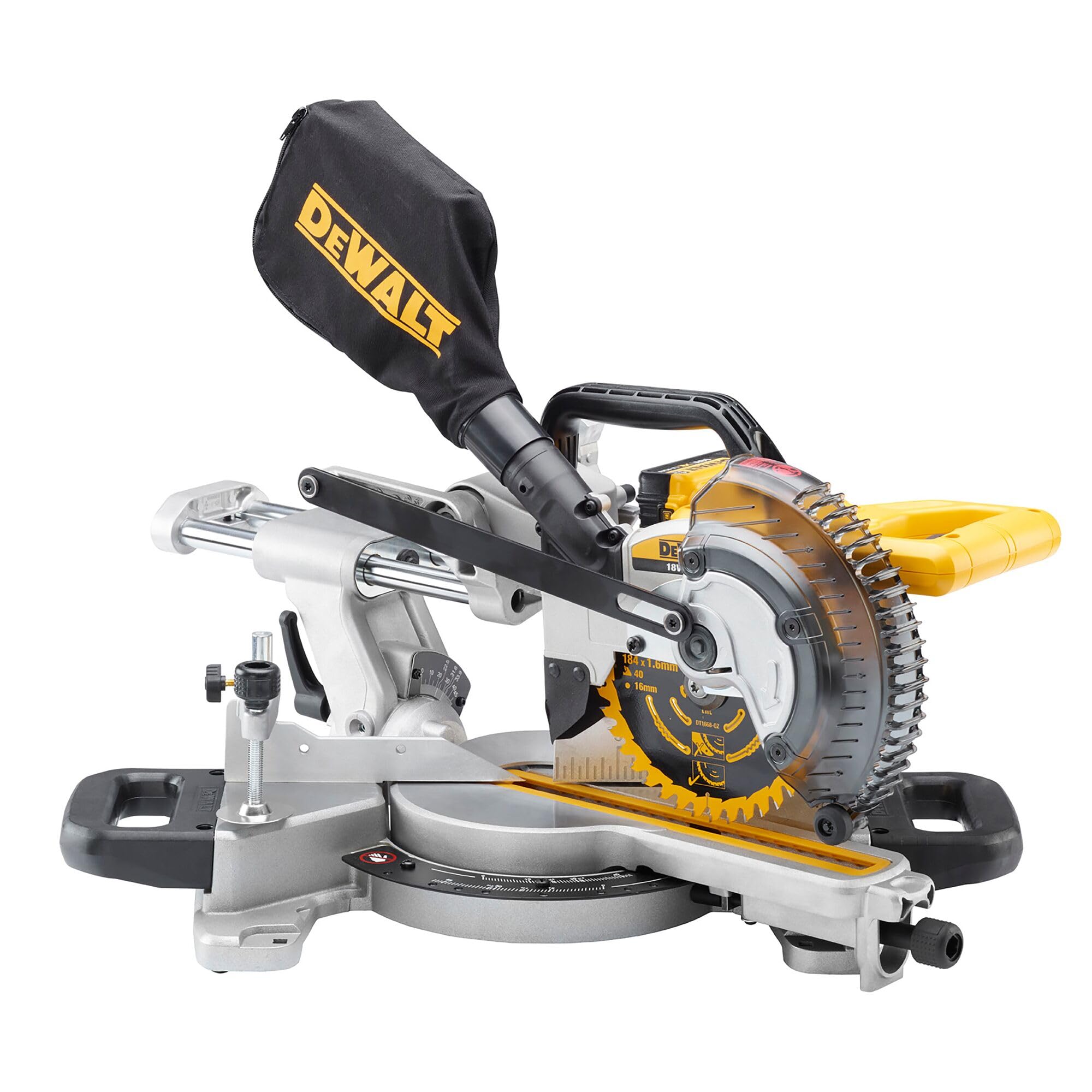 dewalt-dcs365n-xj-troncatrice-radiale-a-batteria-18v-xr-con-disco-184-mm-angoli- image 1