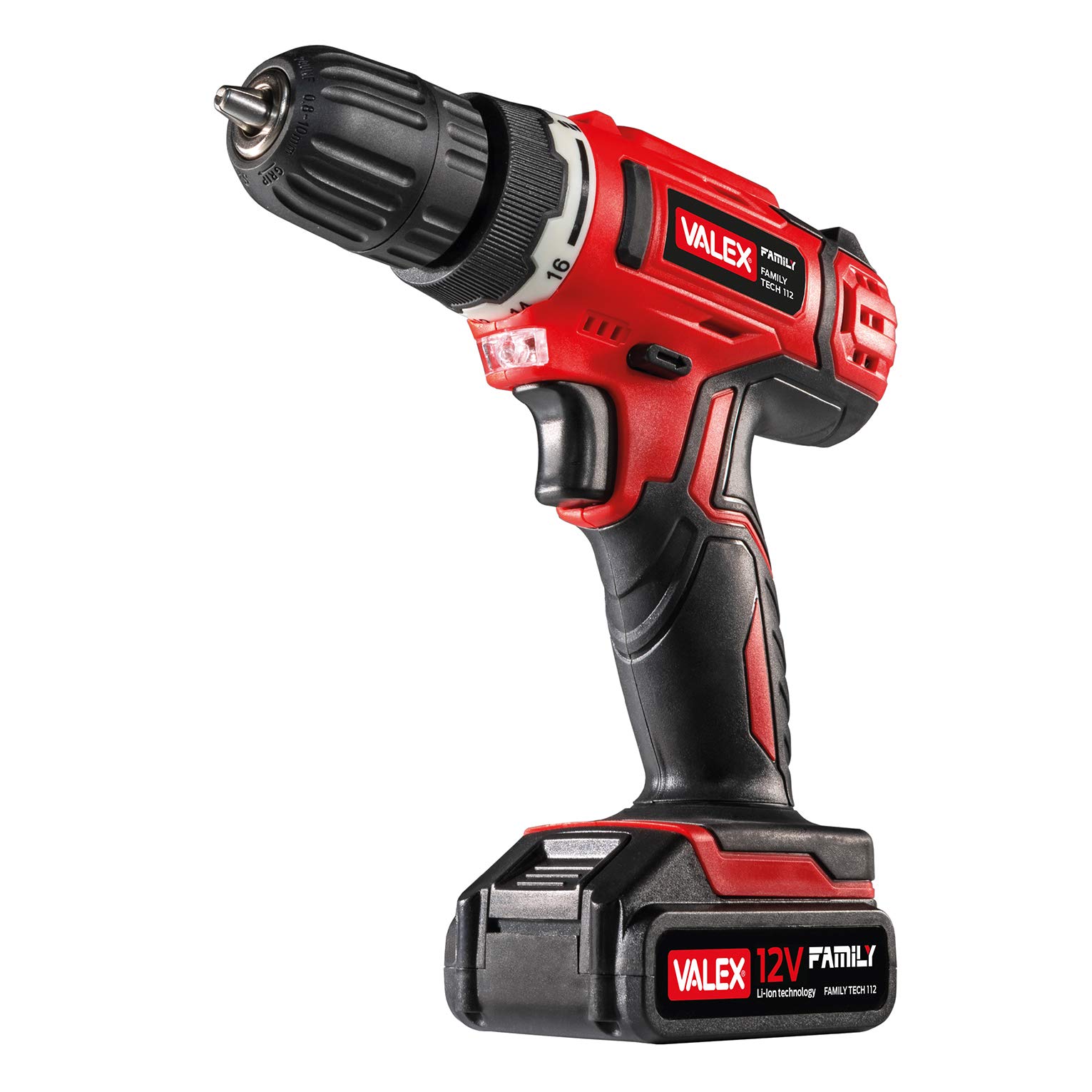 valex-family-tech-112-trapano-avvitatore-a-batteria-12v-litio-con-mandrino-autos image 1