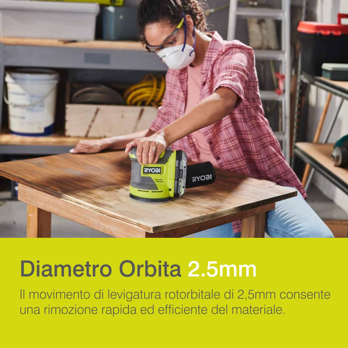 ryobi-rros18-0-levigatrice-rotorbitale-a-batteria-18v-one-con-piatto-125-mm-20-0 image 3
