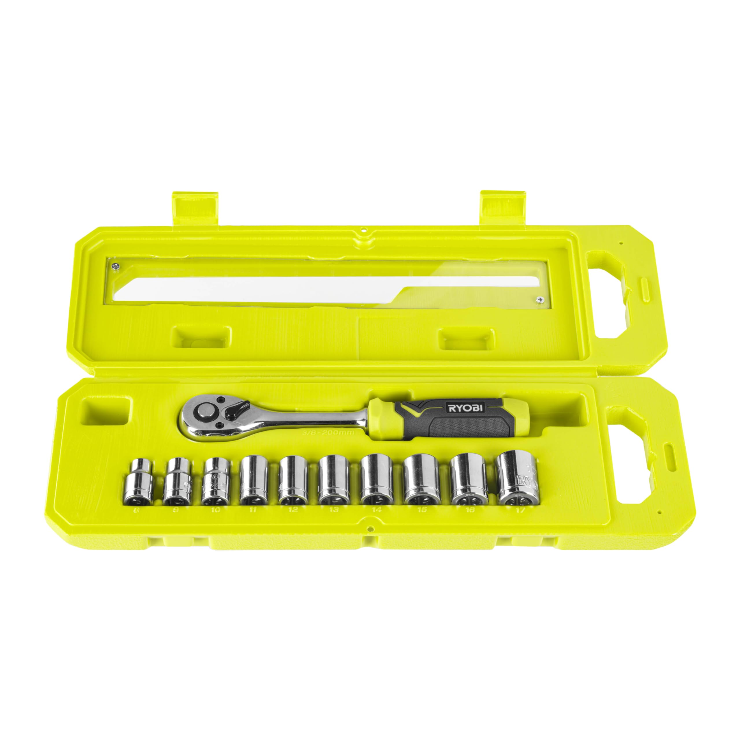 ryobi-rhrs11pc-set-11-pezzi-chiave-a-cricchetto-3-8-a-90-denti-10-bussole-per-se image 2