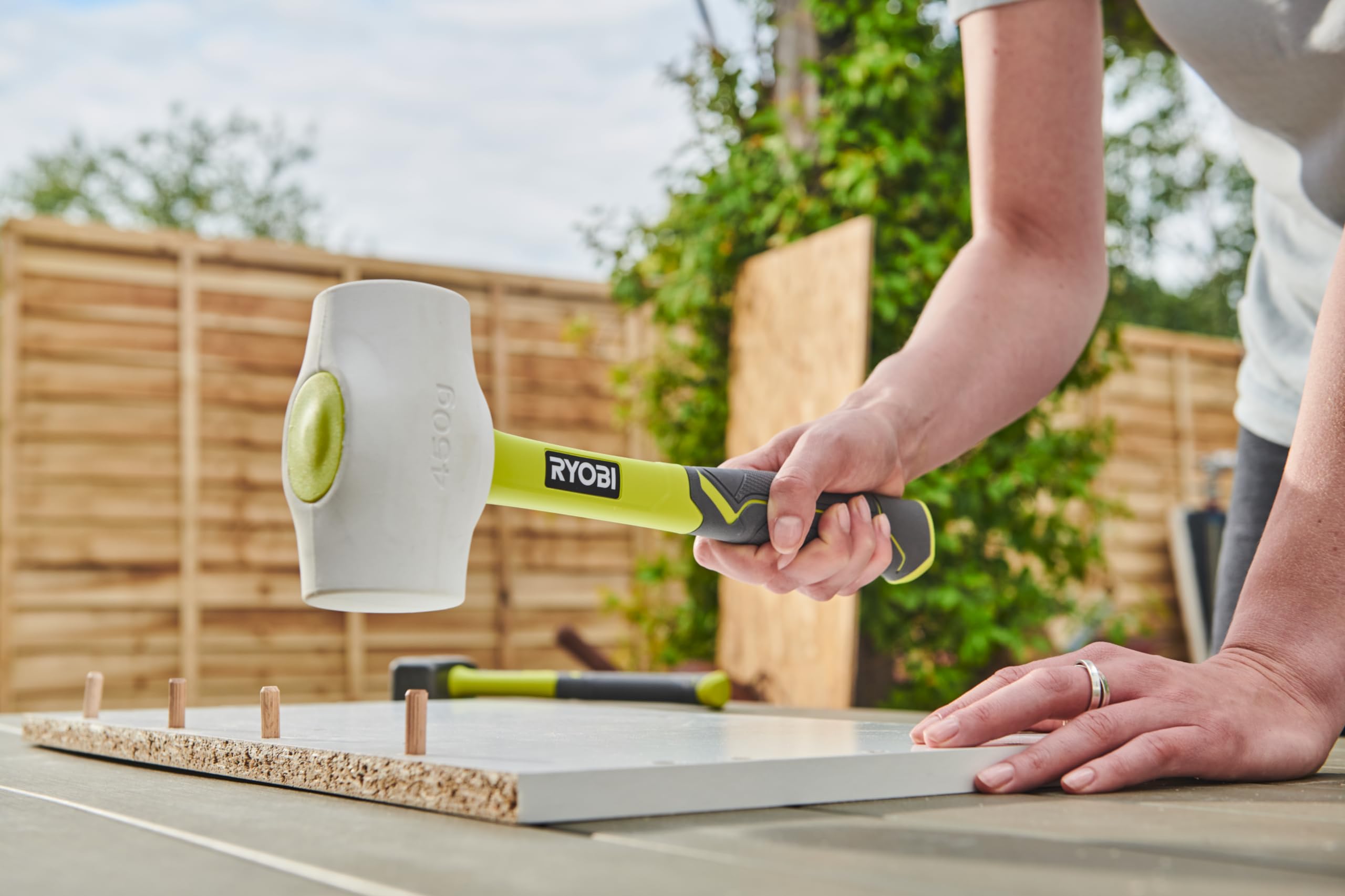 ryobi-rhhm450w-mazza-di-gomma-bianca-450g-con-testa-in-gomma-senza-segni-e-manic image 6