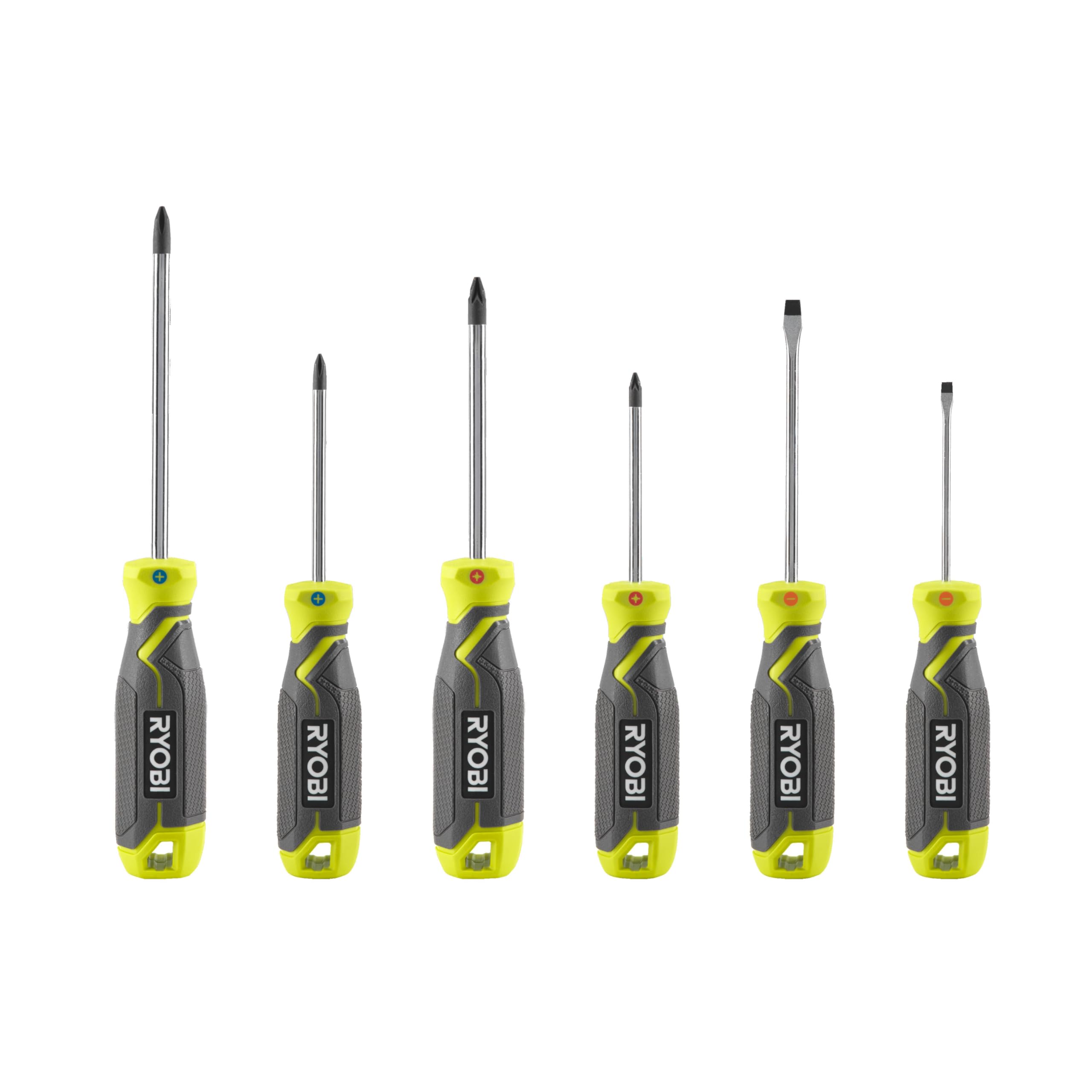ryobi-rhsds6pc-set-di-6-cacciaviti-magnetici-con-impugnatura-ergonomica-antisciv image 1