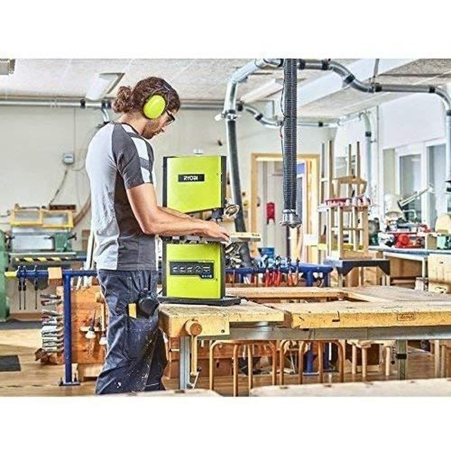 ryobi-sega-a-nastro-350w-con-tavolo-inclinabile-0-45-capacit-di-taglio-80-mm image 5