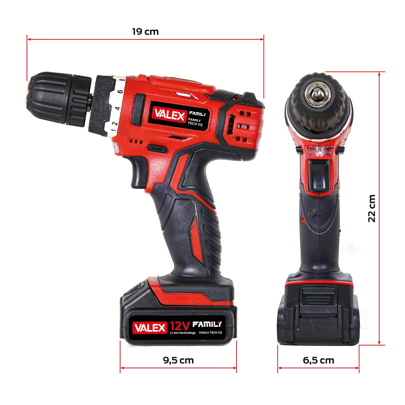 valex-family-tech-112-trapano-avvitatore-a-batteria-12v-litio-con-mandrino-autos image 3