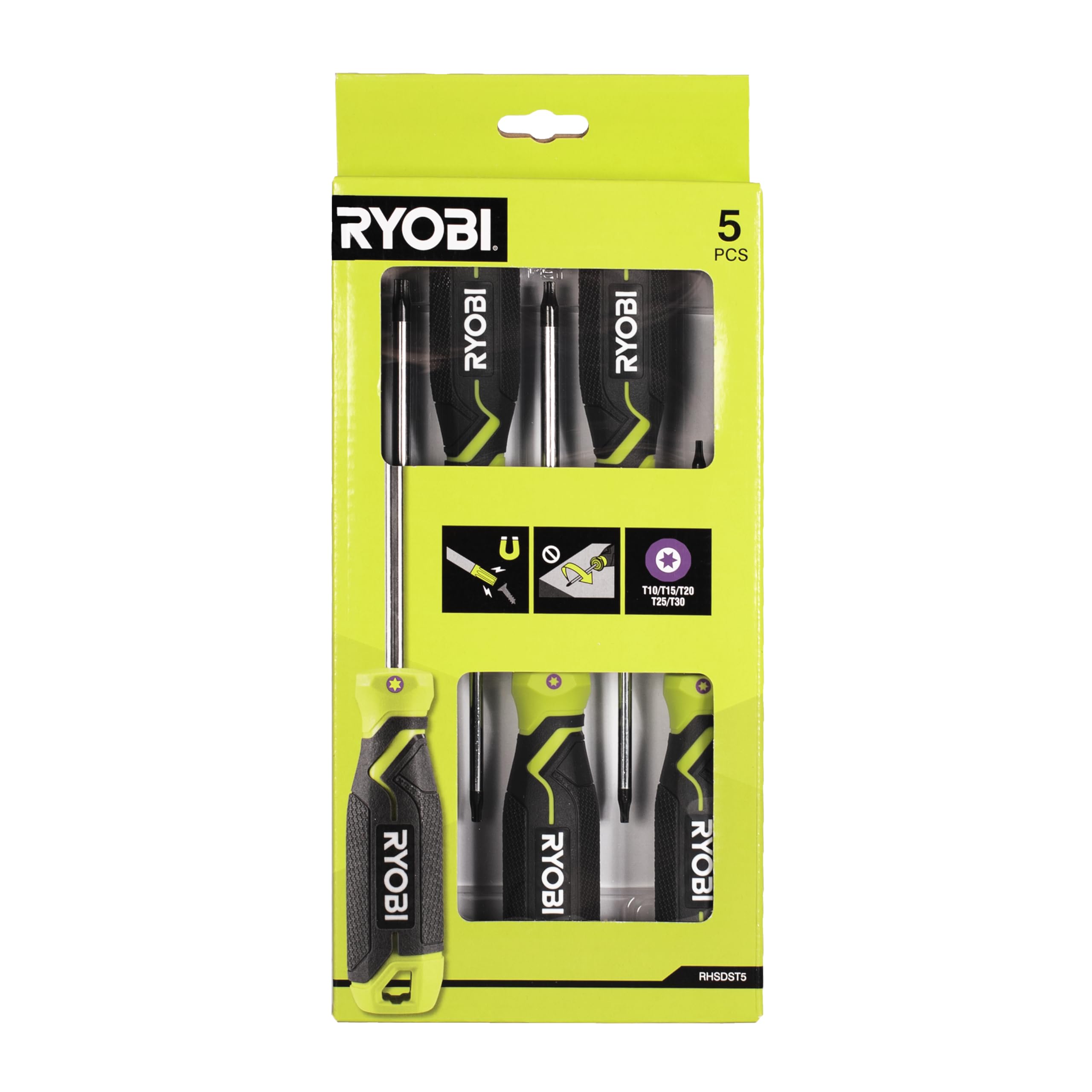 ryobi-rhsdst5-set-di-5-cacciaviti-magnetici-torx-t10-t30-con-manico-ergonomico-a image 5