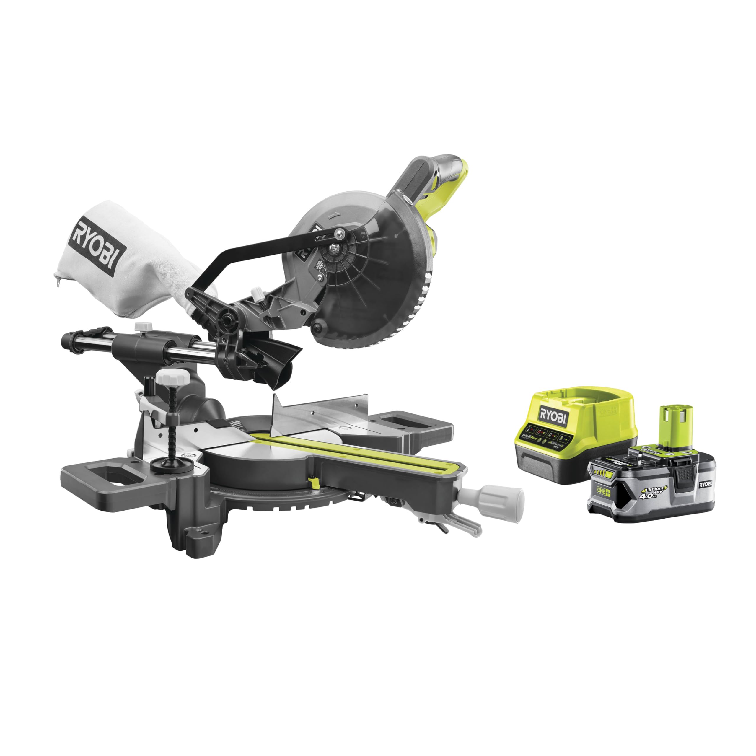 ryobi-one-troncatrice-radiale-18v-190-mm-capacit-50-x-250-mm-a-90-con-batteria-4 image 1
