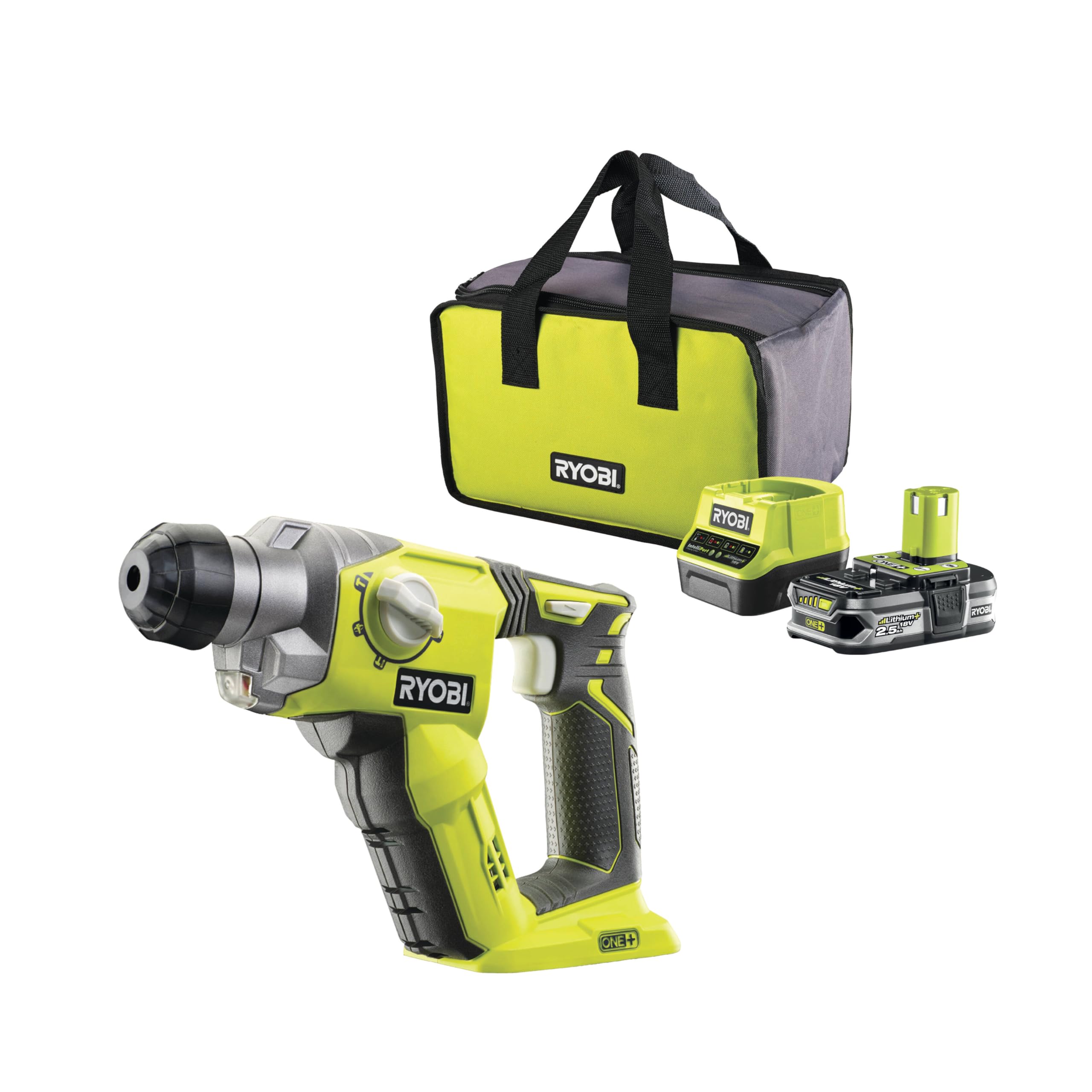 ryobi-r18sds-125s-martello-perforatore-sds-plus-a-batteria-18v-one-1-3-j-con-bat image 1