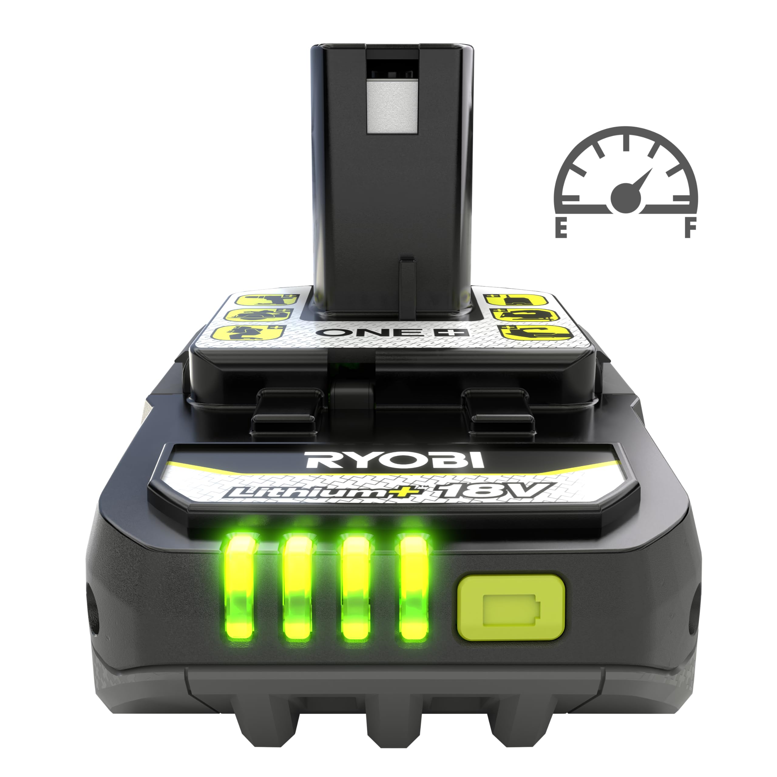 ryobi-rb1820c-batteria-originale-18v-one-2-0ah-lithium-intellicell-indicatore-le image 3