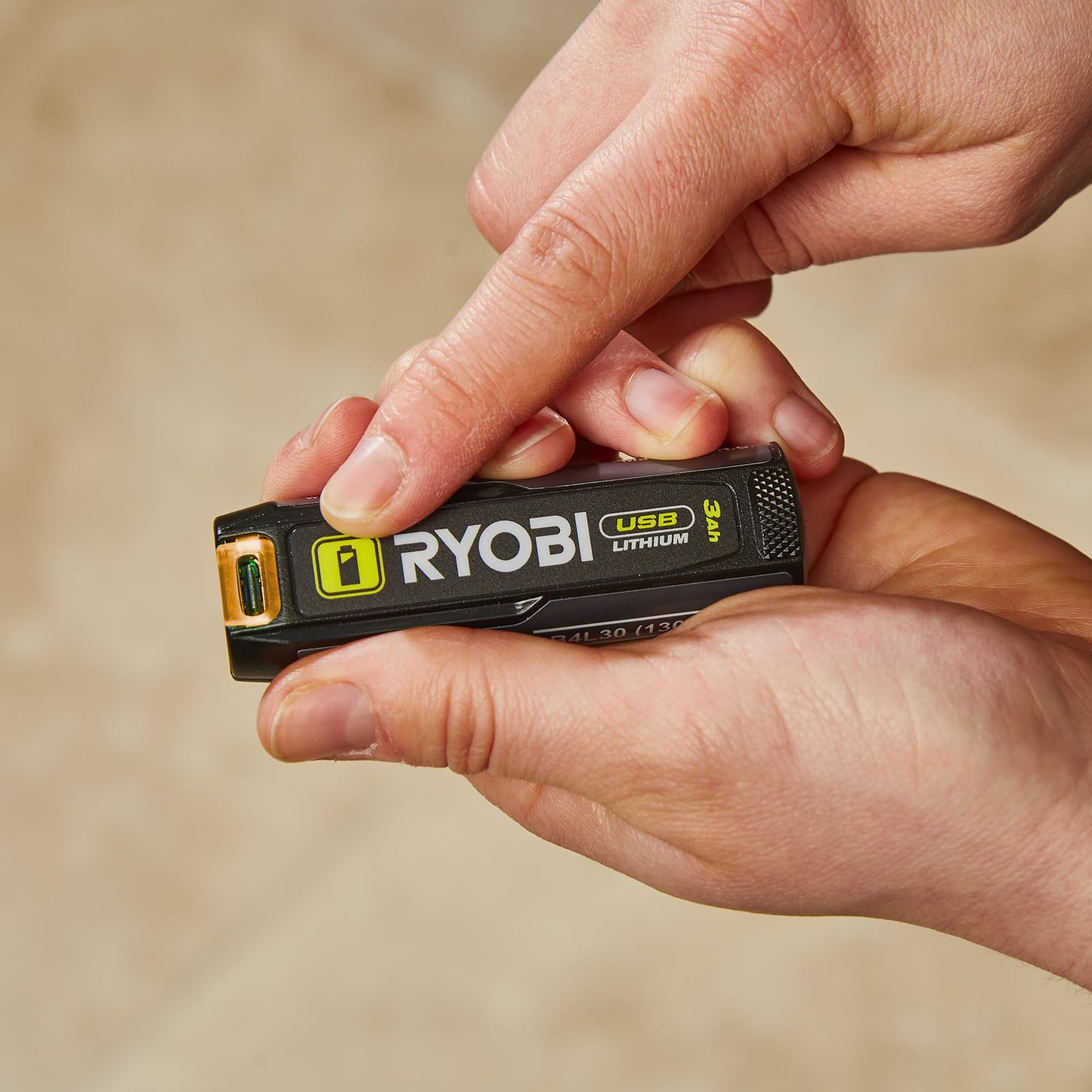 ryobi-rb4l30-powerbank-usb-c-a-batteria-litio-4v-3-0-ah-ricarica-in-120-minuti image 3