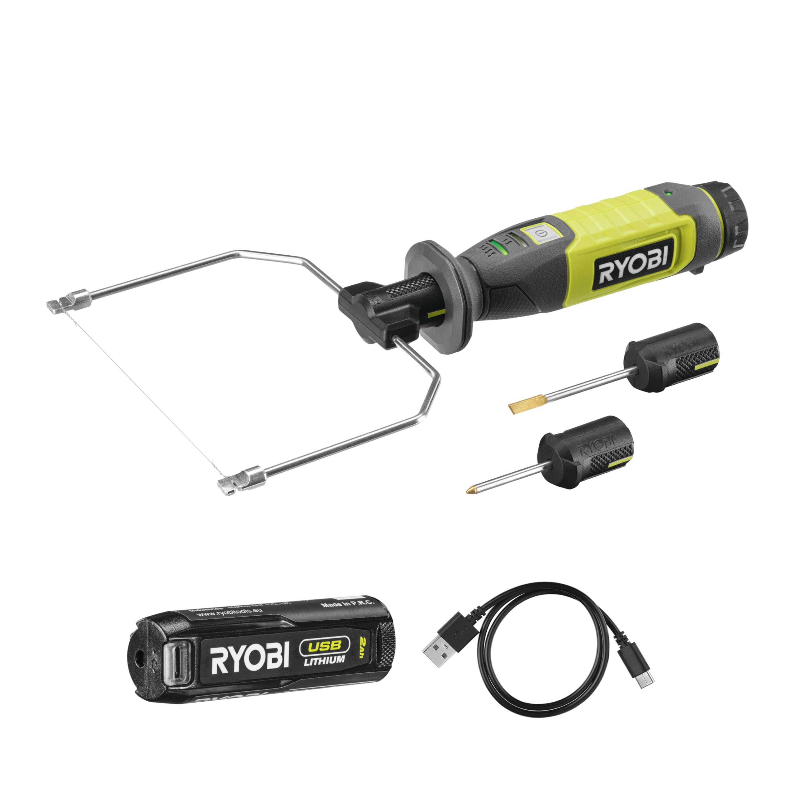 ryobi-rhc4-120g-taglierina-a-filo-caldo-4v-usb-lithium-fino-a-450-c-con-5-access image 1