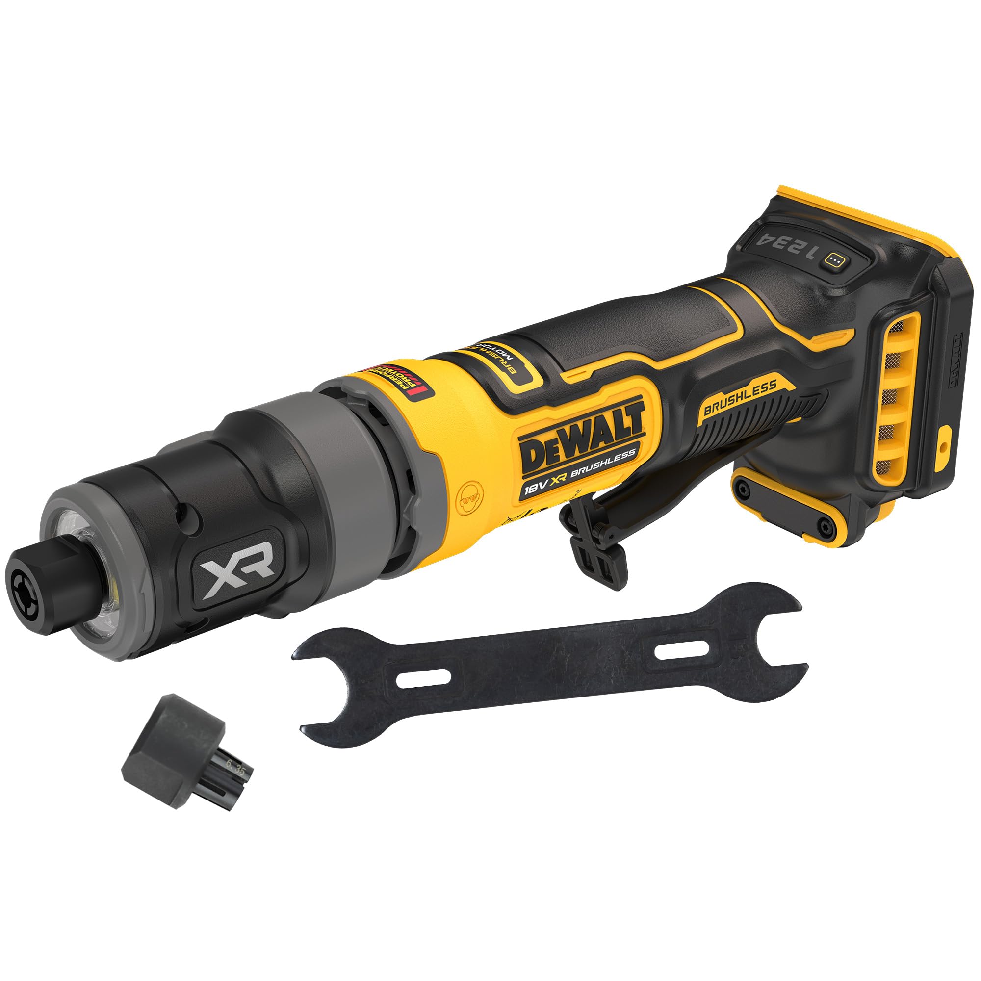 dewalt-dcg420n-xj-smerigliatrice-compatta-in-linea-brushless-18v-xr-solo-utensil image 1