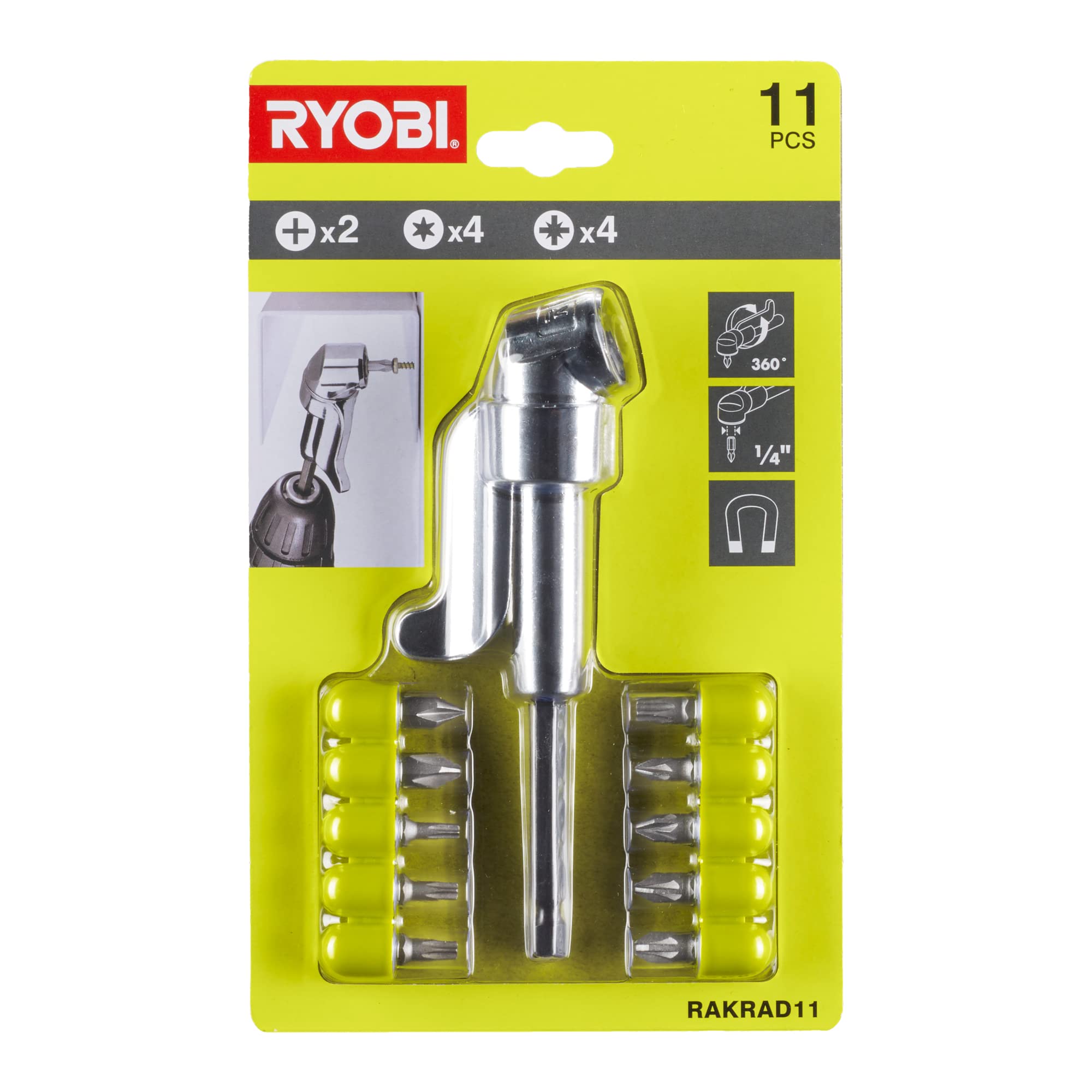 ryobi-set-rinvio-angolare-360-con-10-punte-terminali-ph1-ph2-pz1-pz2-pz3-tx15-tx image 2