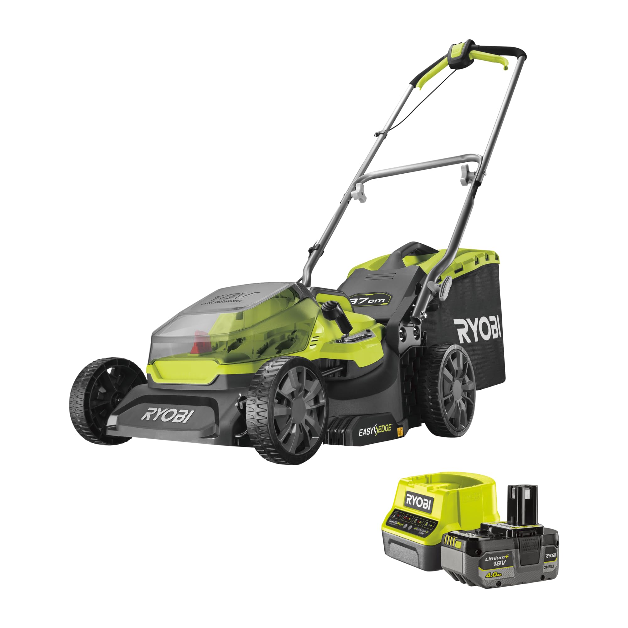 ryobi-ry18lm37a-140-tagliaerba-brushless-a-batteria-18v-one-37-cm-6-livelli-alte image 1