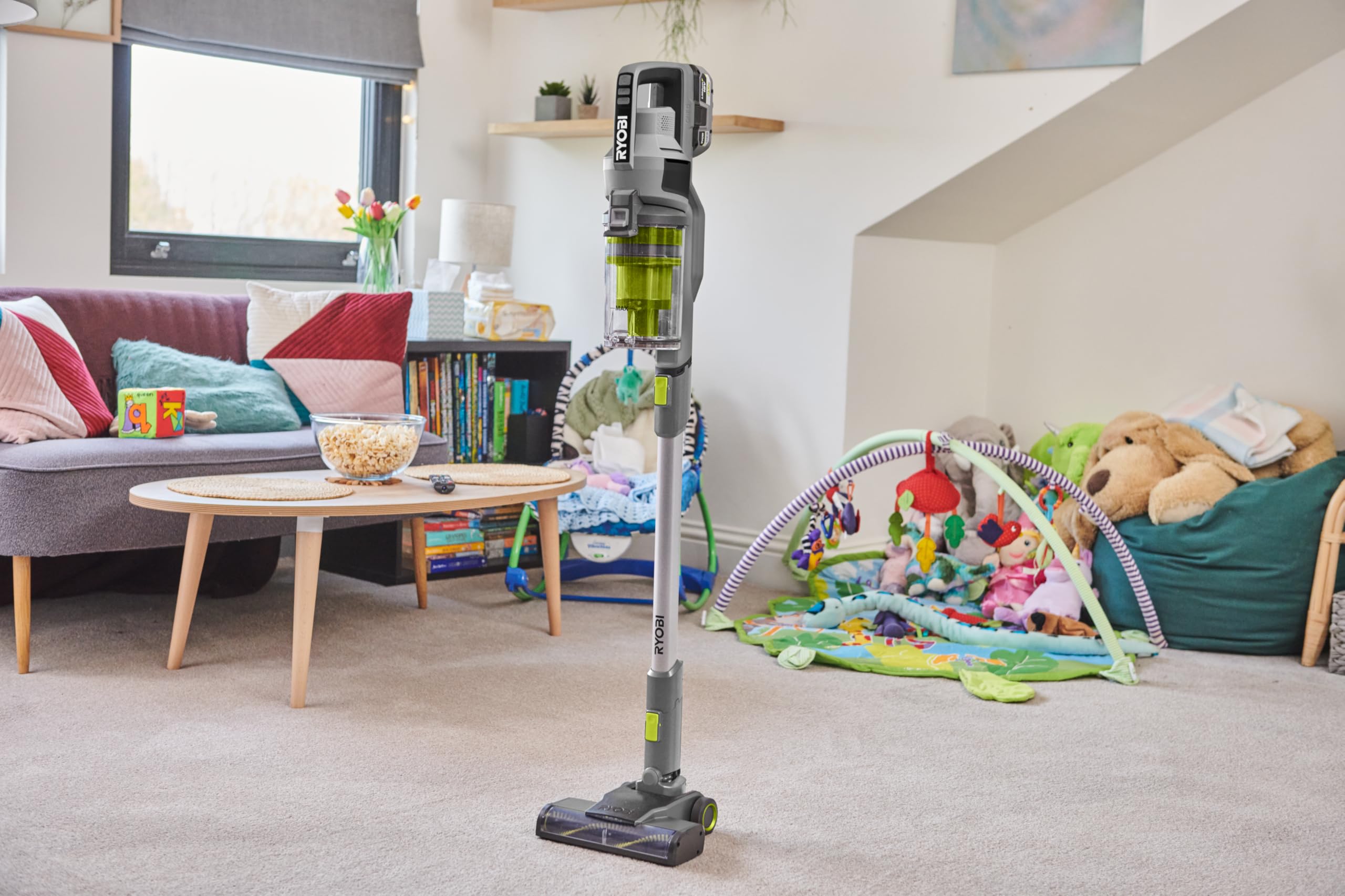 ryobi-rsvs18-1c20g-aspirapolvere-stick-cordless-18v-one-3-in-1-con-batteria-2-0a image 2