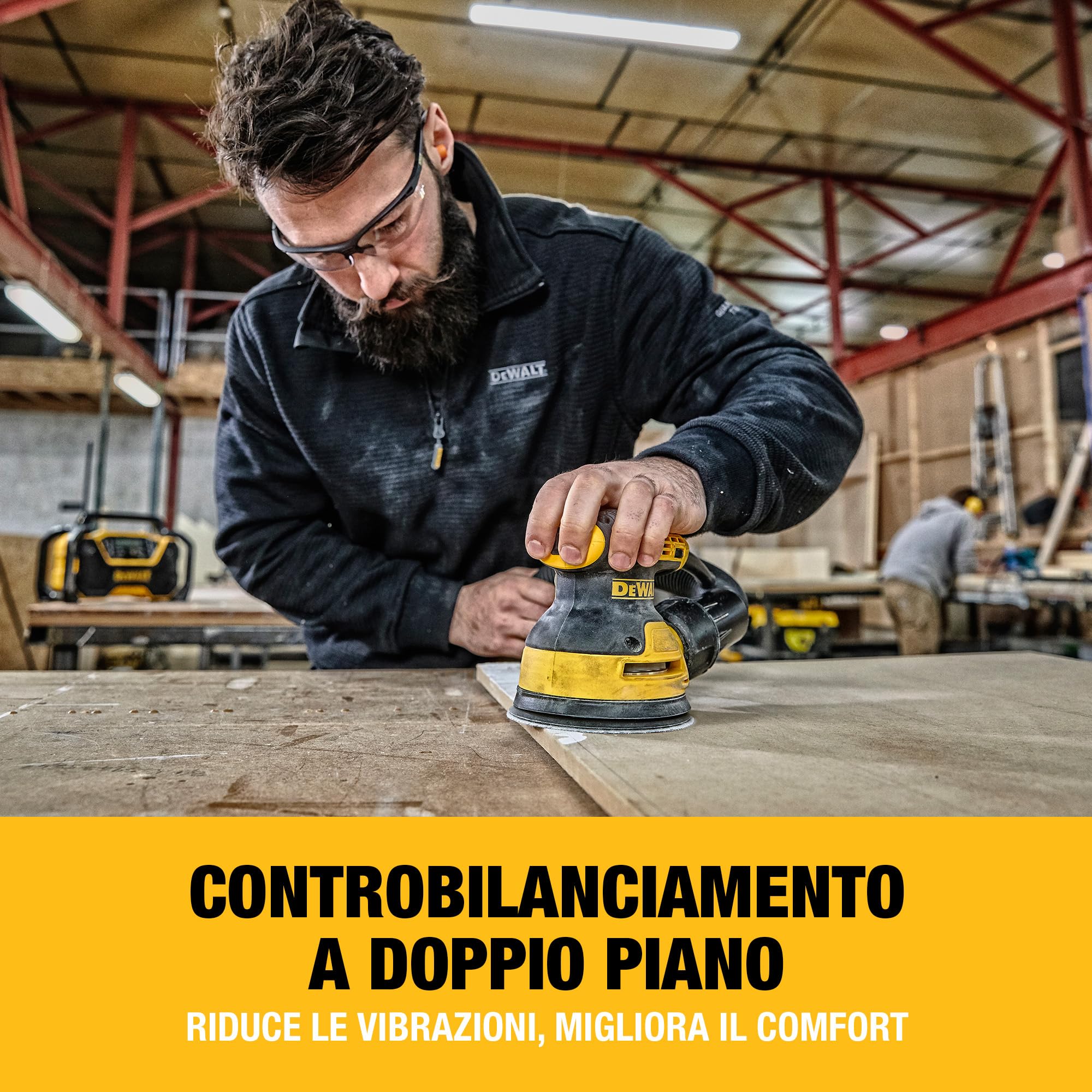 dewalt-dwe6423-qs-levigatrice-rotorbitale-125-mm-280-w-velocit-variabile-compati image 5