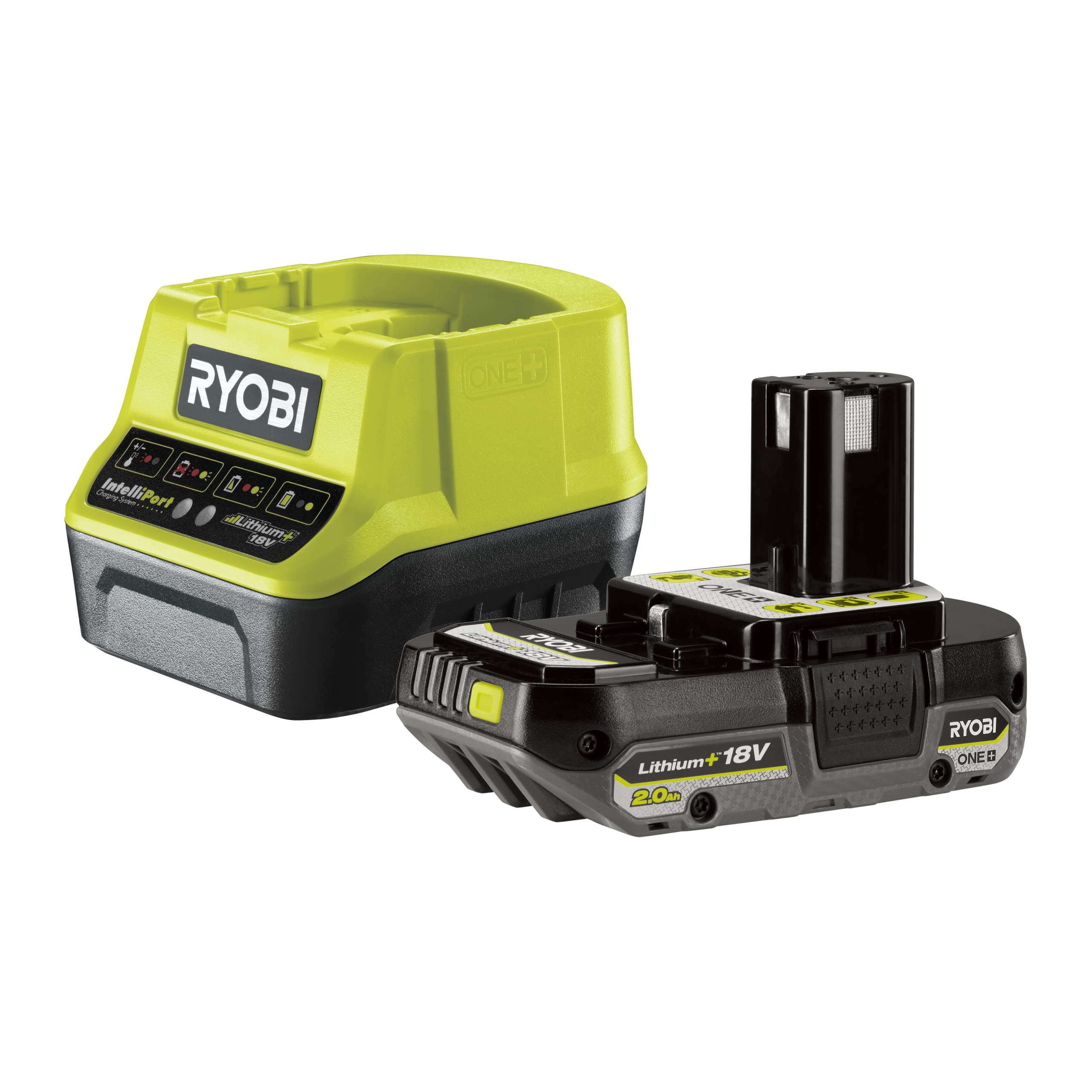 ryobi-rc18120-120-kit-batteria-2-0ah-lithium-18v-one-e-caricabatterie-4-indicato image 1