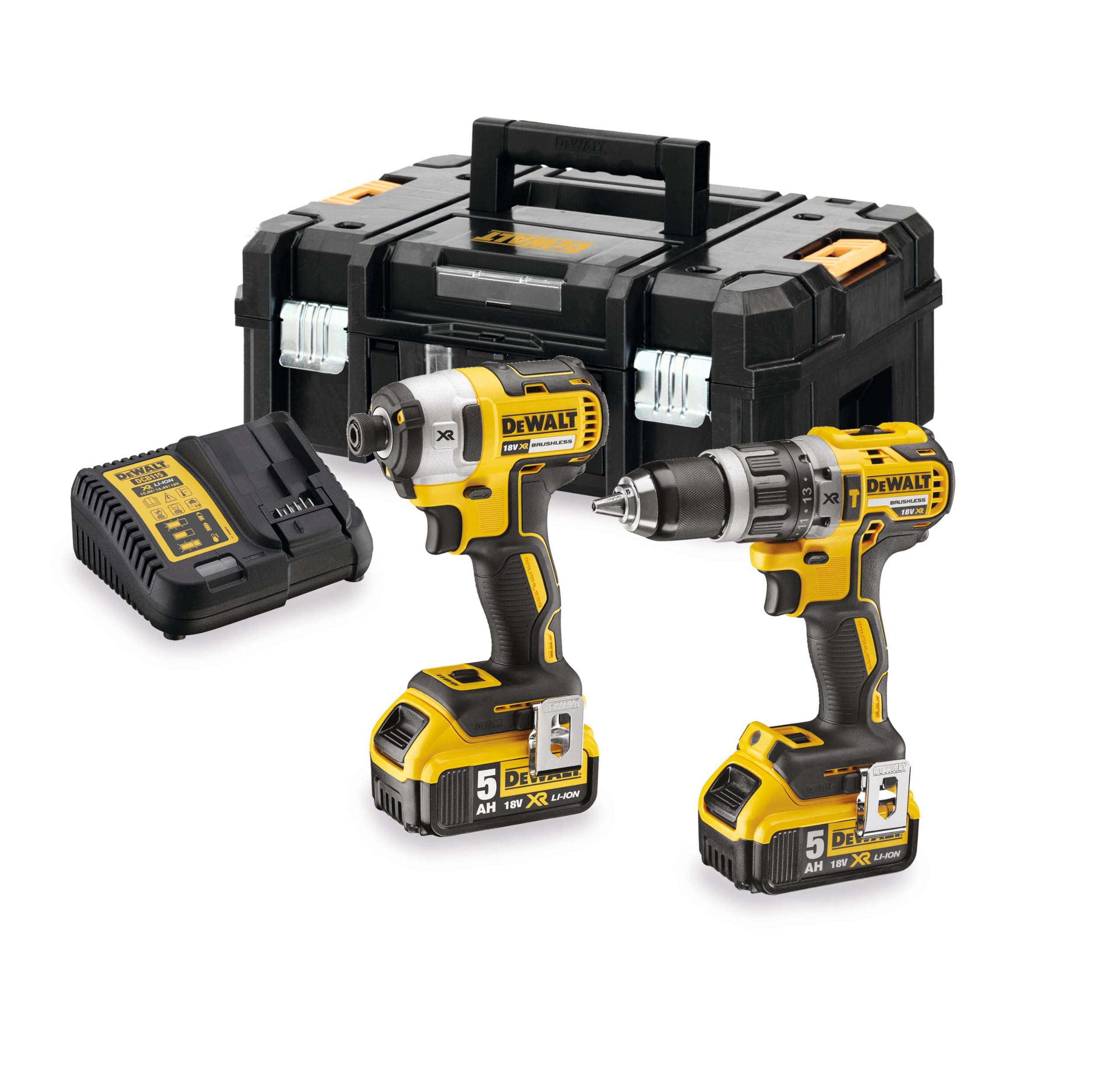 dewalt-dck266p2t-qw-kit-avvitatore-a-batteria-con-batterie-e-ricaricatore-combo- image 1