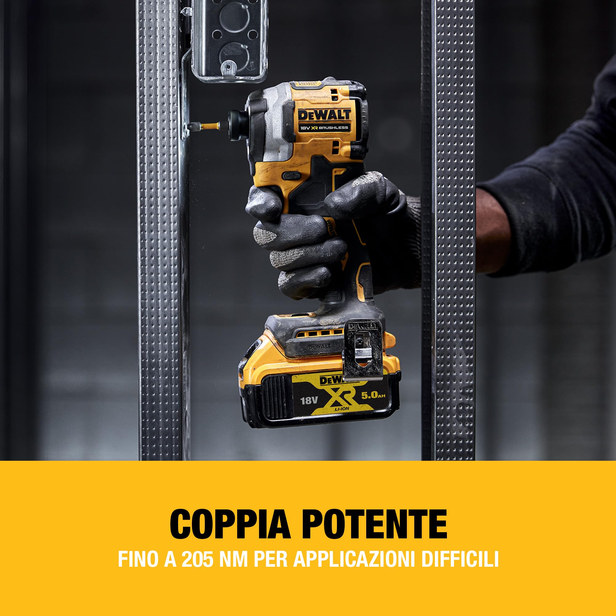 dewalt-dcf850n-xj-avvitatore-a-impulsi-brushless-18v-xr-compatto-205-nm-solo-ute image 5