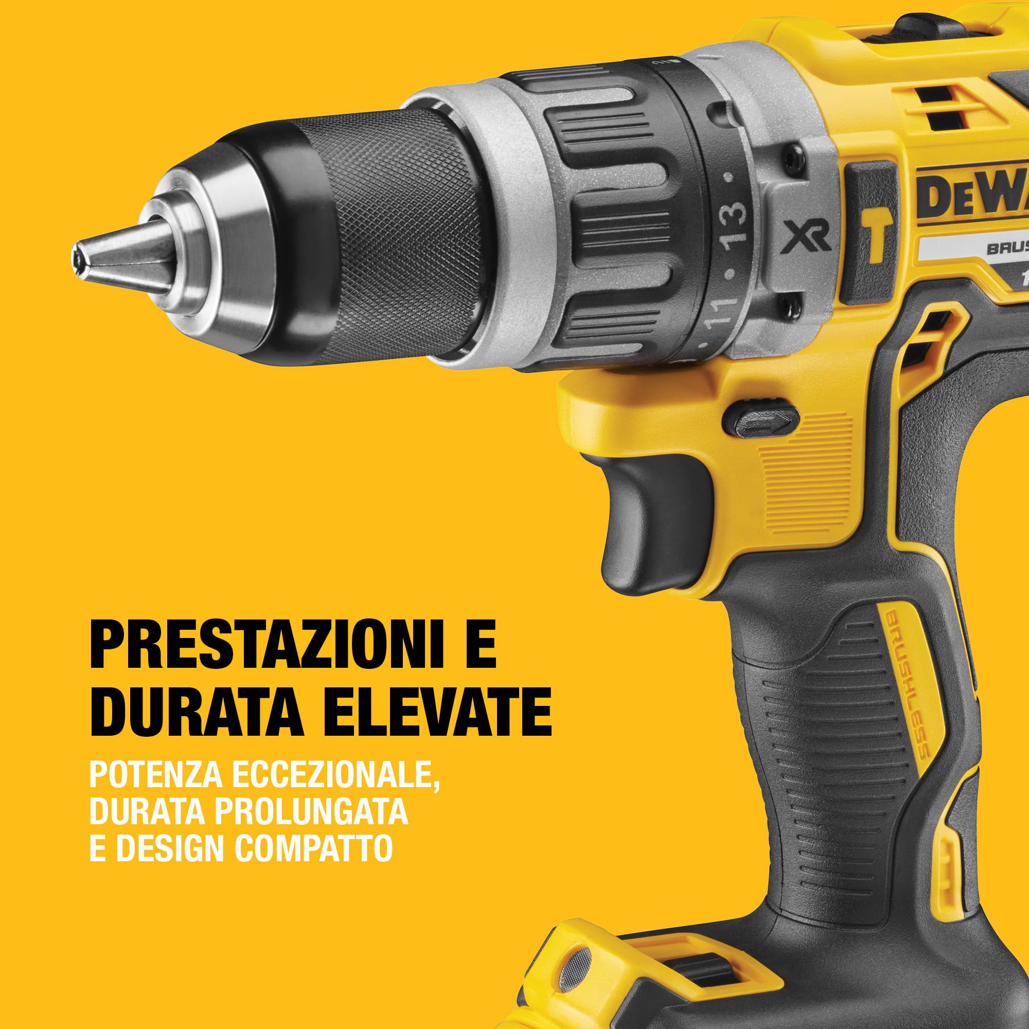 dewalt-dcd796p2-qw-trapano-avvitatore-a-percussione-brushless-18v-xr-2-batterie- image 2