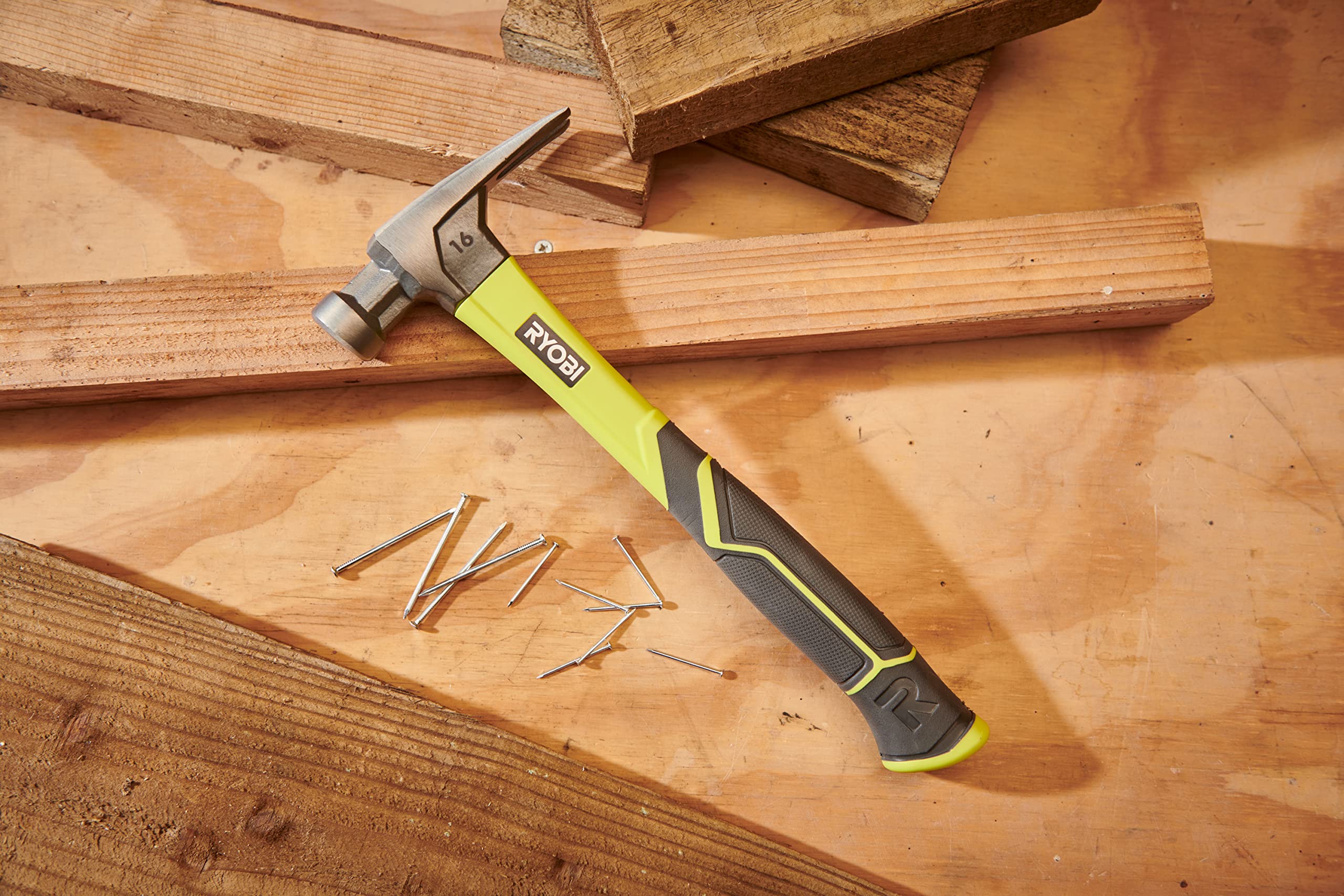 ryobi-rh16fss-martello-da-carpentiere-453-g-con-impugnatura-in-fibra-di-vetro-go image 4