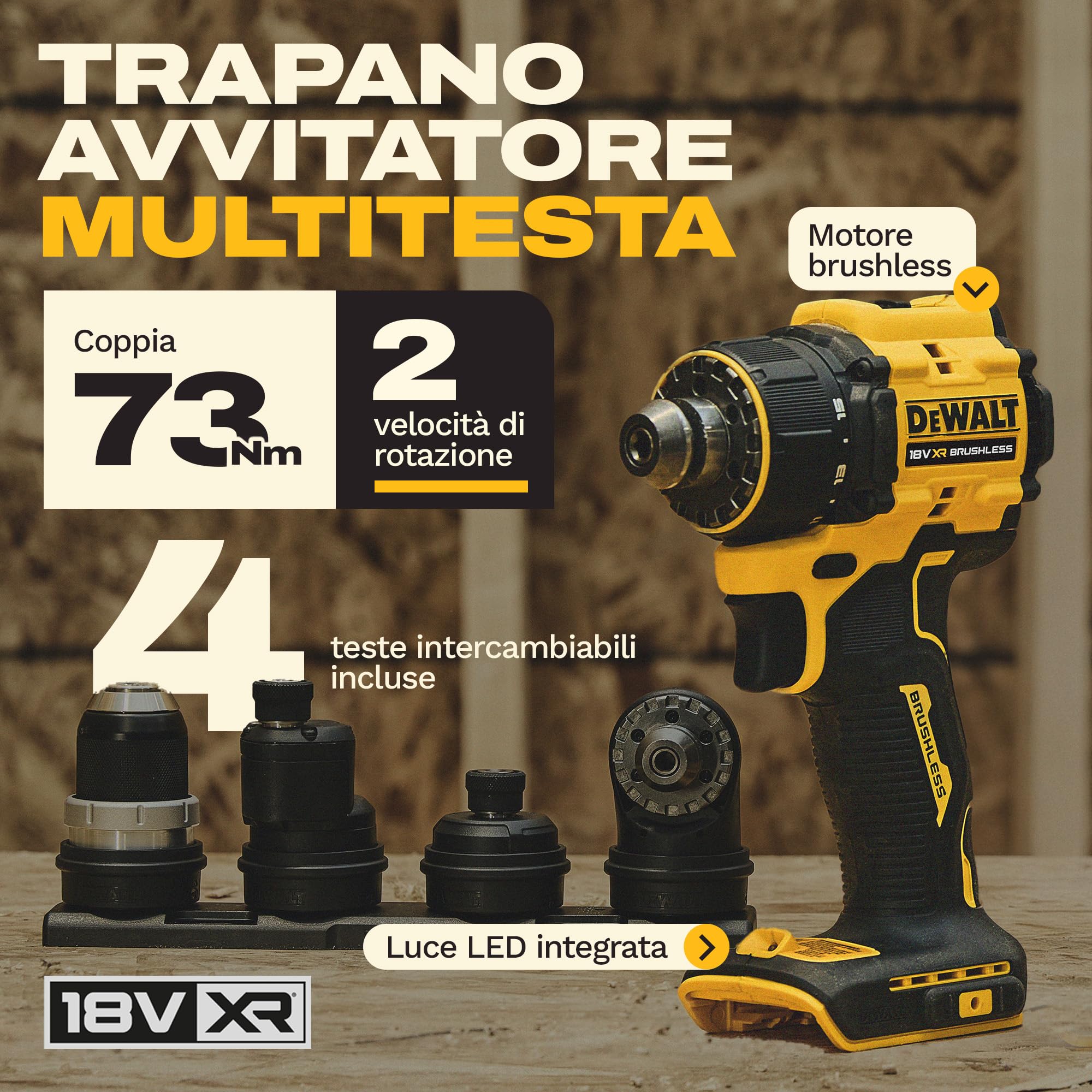 dewalt-dcd803kn-xj-trapano-avvitatore-multi-testa-18v-xr-brushless-con-4-teste-i image 2