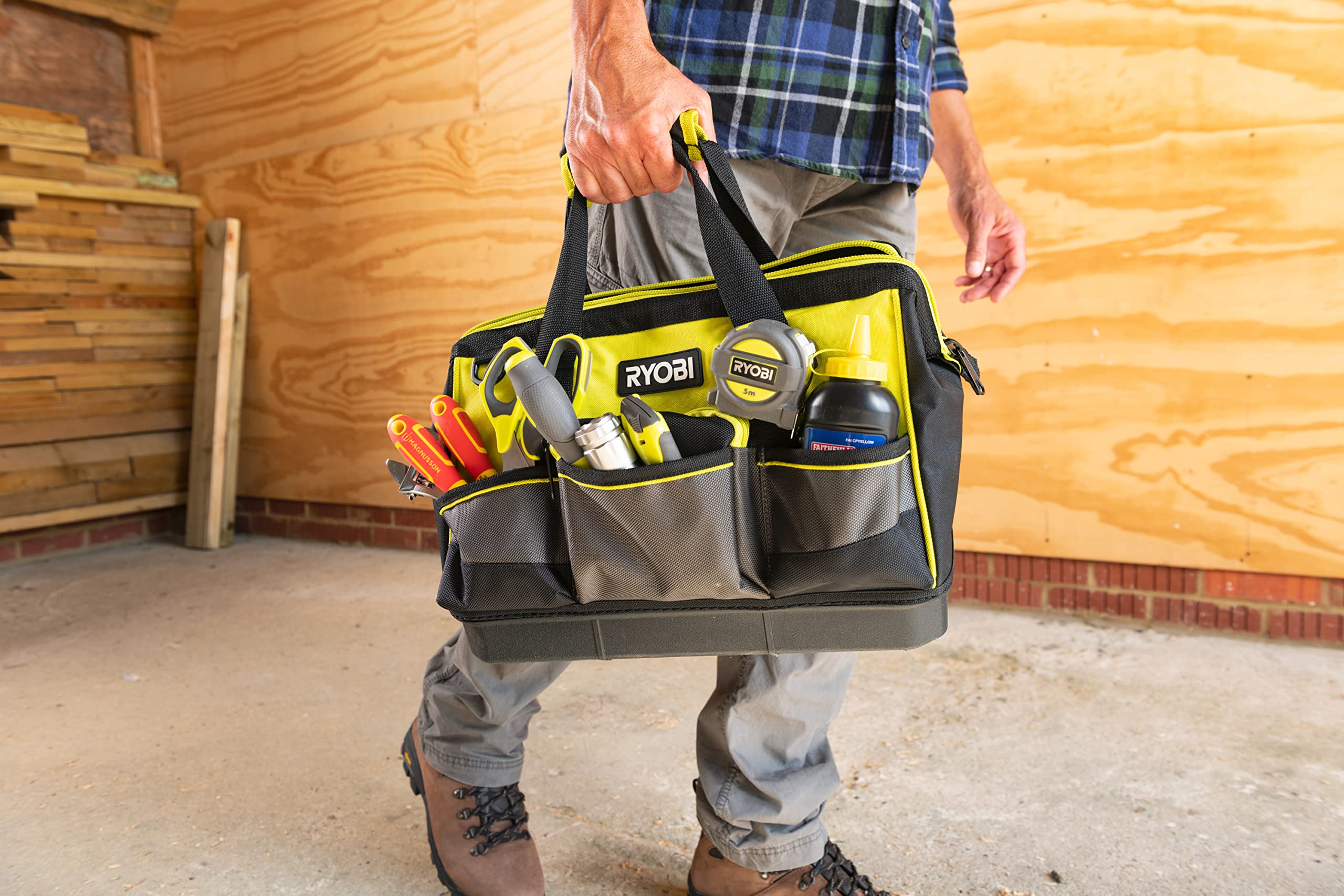 ryobi-borsa-portautensili-22l-38-x-29-x-20-5-cm-con-base-rigida-impermeabile-13- image 4