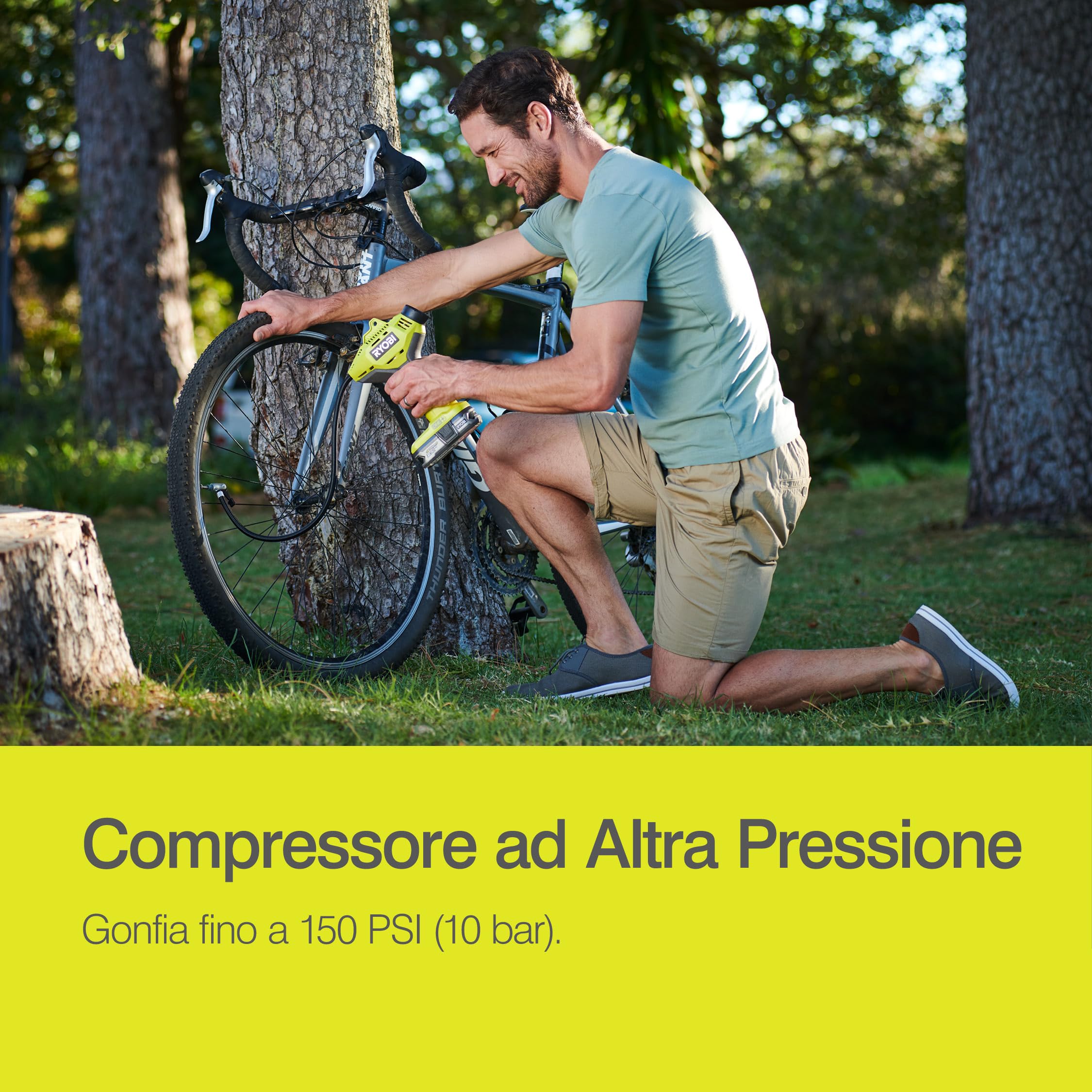 ryobi-r18pi-0-compressore-compatto-a-batteria-18v-one-fino-a-10-3-bar-con-manome image 3