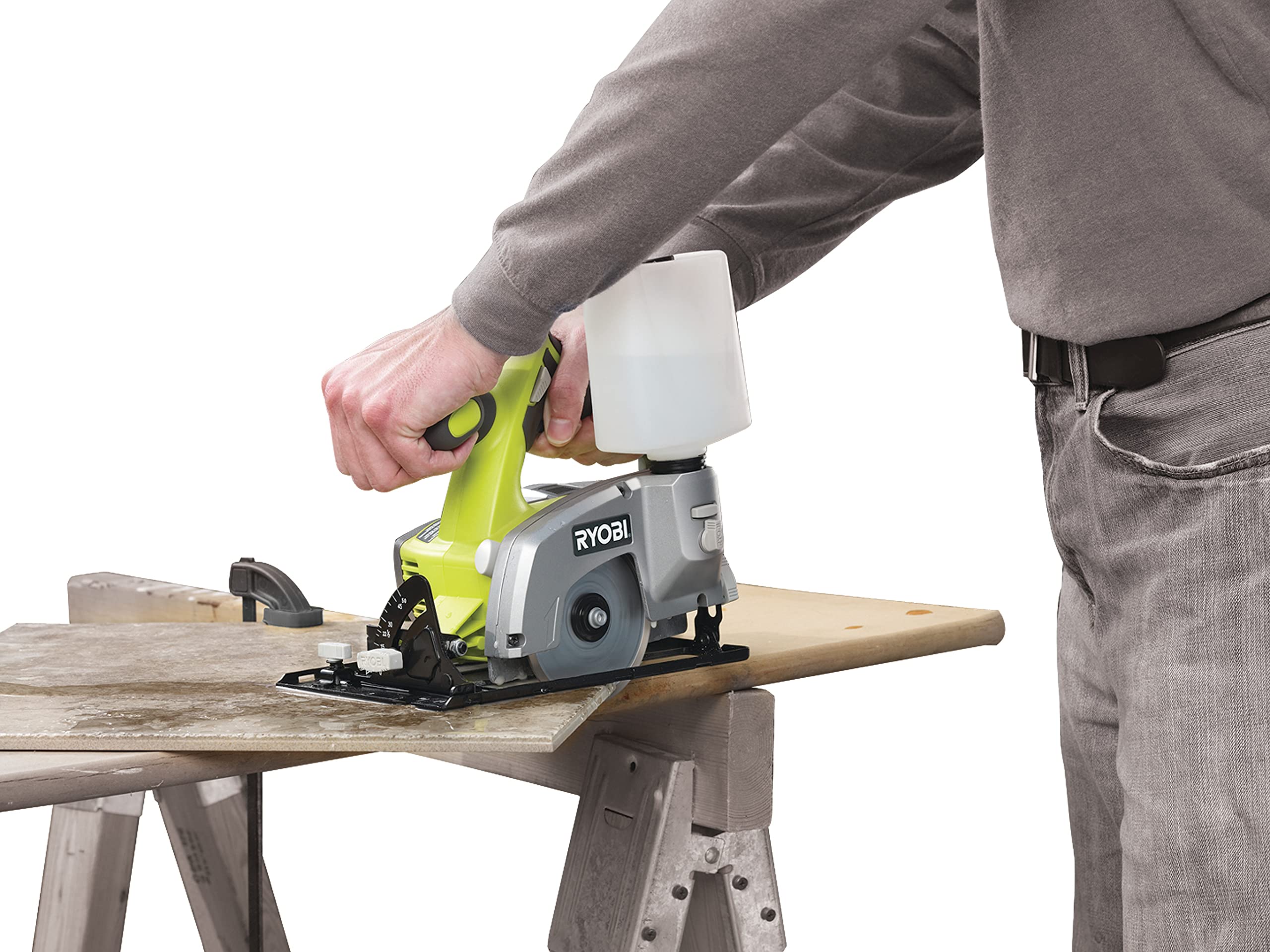 ryobi-lts180m-sega-circolare-a-batteria-18v-one-per-piastrelle-con-lama-diamanta image 6