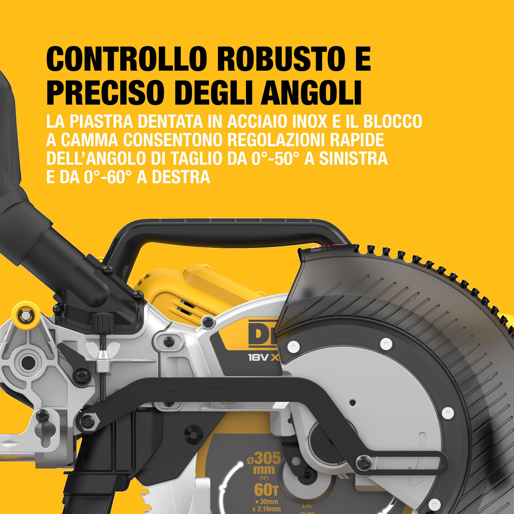 dewalt-dcs782n-xj-troncatrice-radiale-18v-xr-da-305-mm-motore-brushless-solo-ute image 6