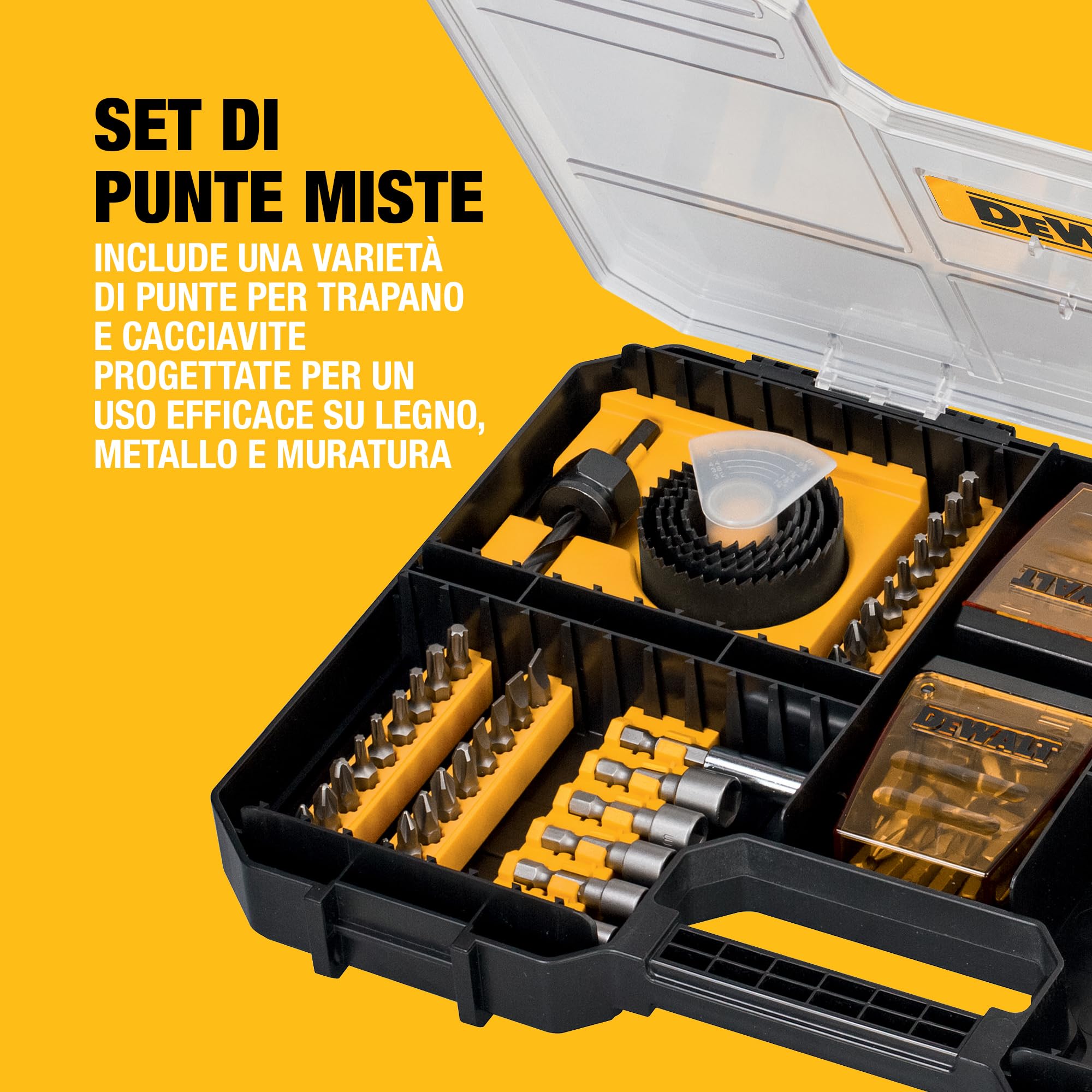 dewalt-dt71569-qz-set-100-punte-per-trapani-e-avvitatori-compatibile-cassetti-ts image 2