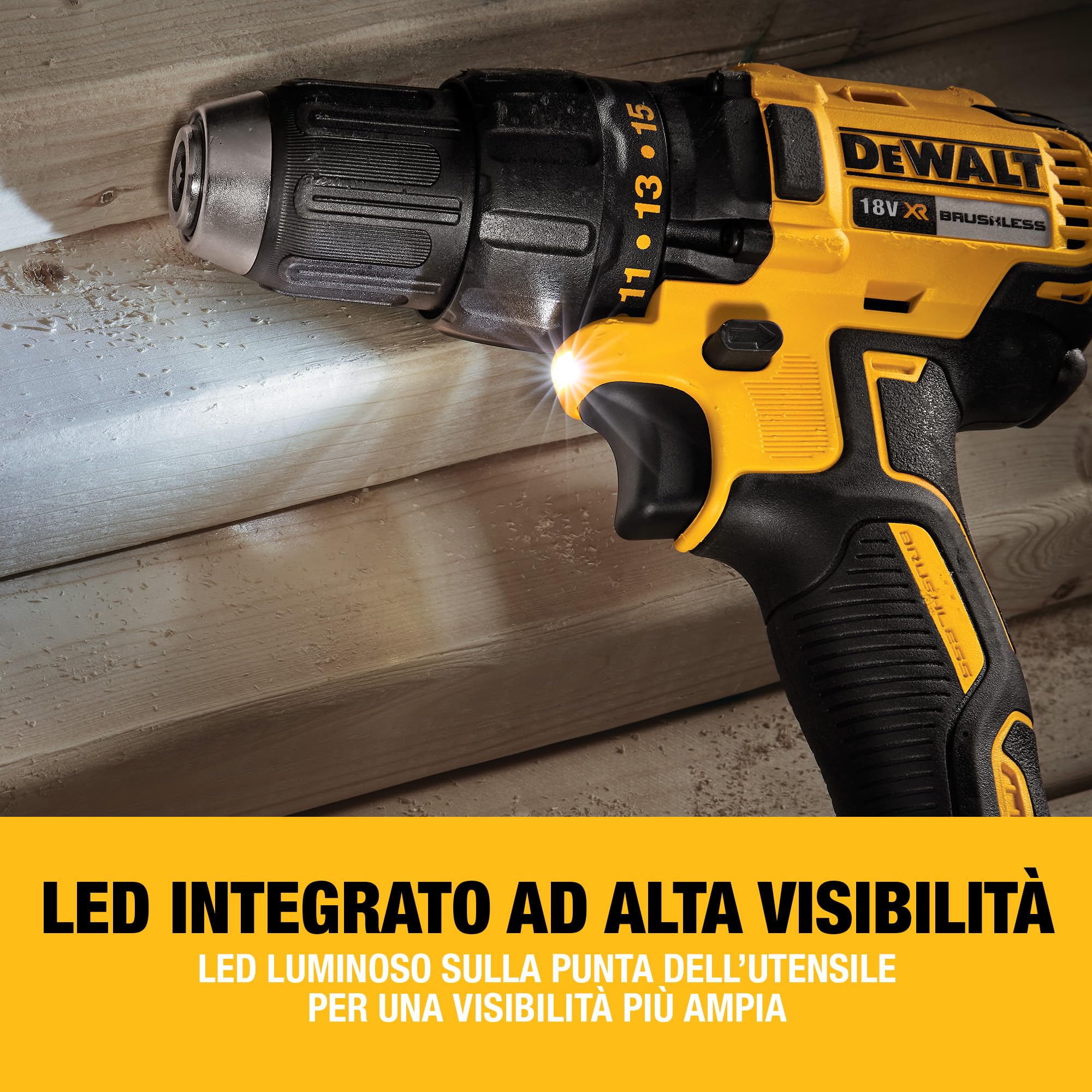 dewalt-dcd777s2t-qw-trapano-avvitatore-compatto-xr-18v-brushless-con-2-batterie- image 5
