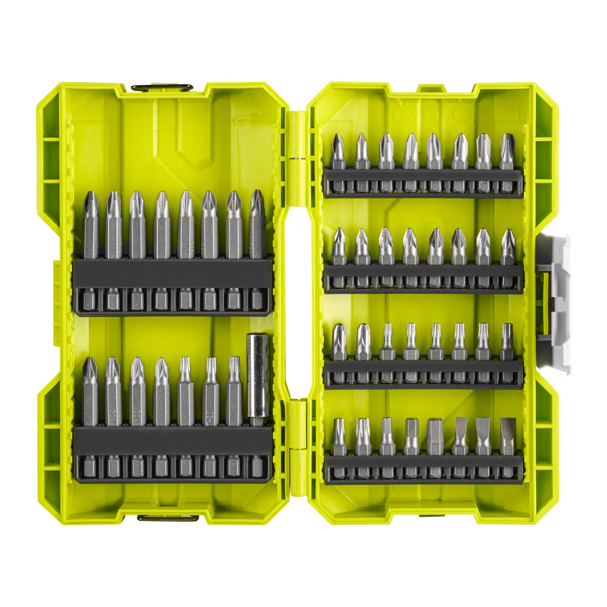 ryobi-set-48-punte-per-cacciavite-miste-scatola-impilabile-antiurto-gambo-cilind image 1