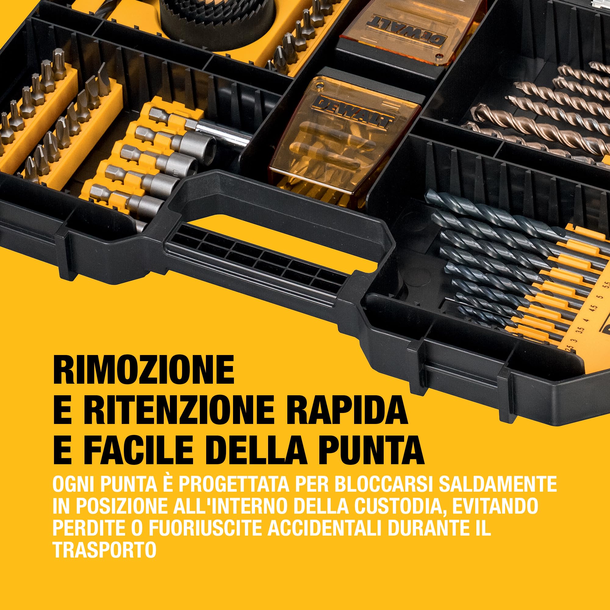 dewalt-dt71569-qz-set-100-punte-per-trapani-e-avvitatori-compatibile-cassetti-ts image 6