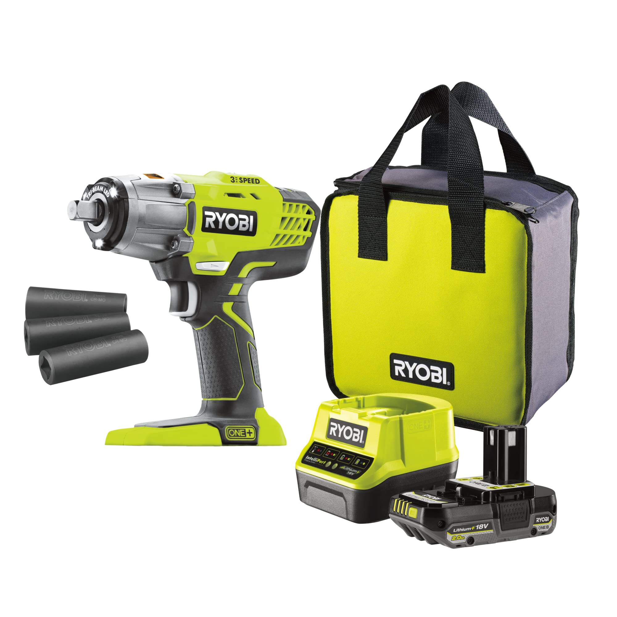 ryobi-r18iw3-120s3-avvitatore-ad-impulsi-18v-one-400-nm-attacco-1-2-con-batteria image 1