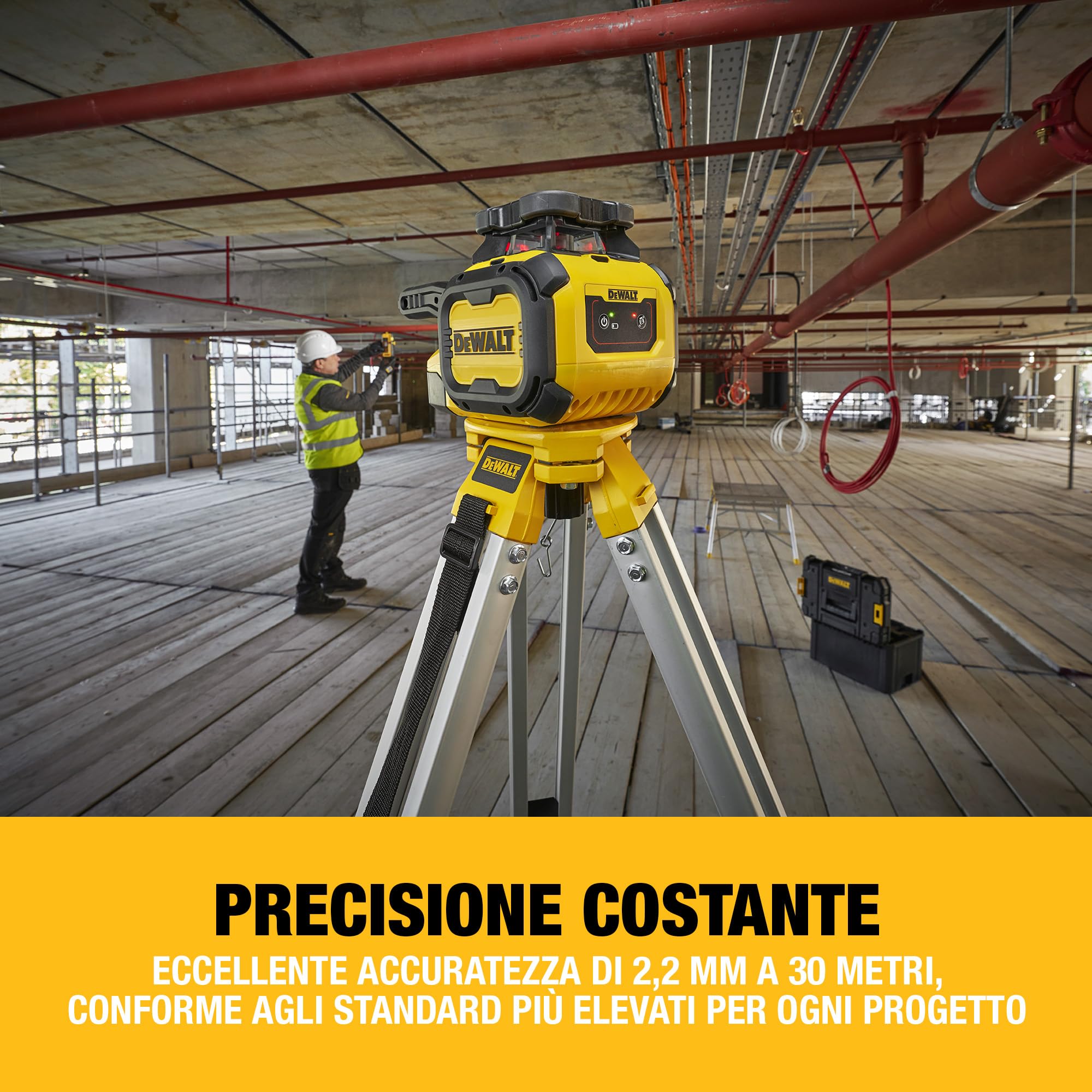 dewalt-dcle05211r-xj-laser-rotante-rosso-alcalino-portata-600-m-con-rilevatore-a image 3