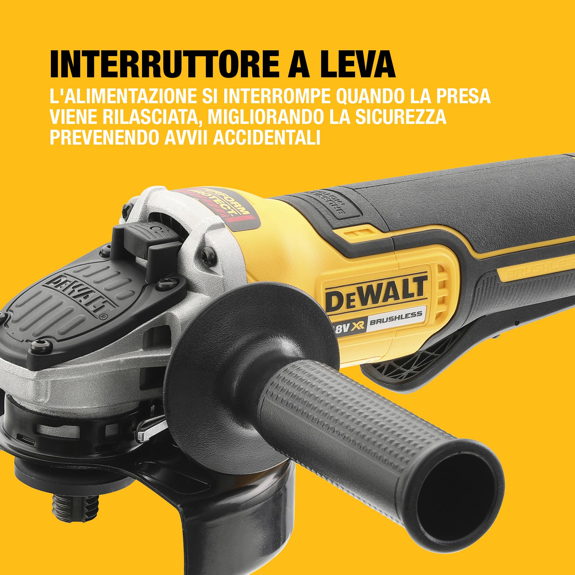 dewalt-dcg406nt-xj-smerigliatrice-angolare-a-batteria-18v-xr-brushless-125mm-con image 8