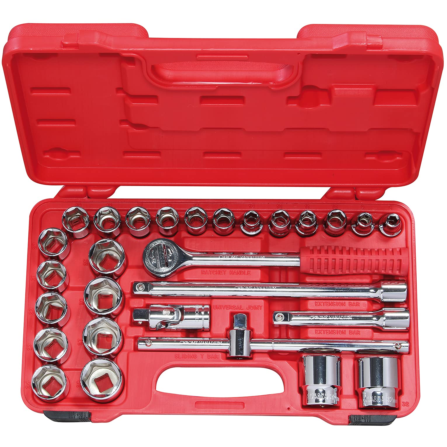 valex-linea-pro-set-30-pezzi-chiavi-a-bussola-crv-1-2-in-valigetta-8-32-mm-con-c image 1