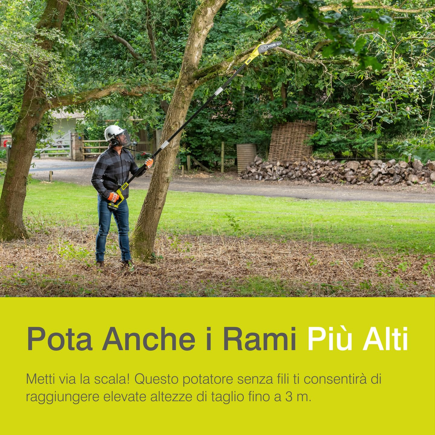 ryobi-opp1820-potatore-a-palo-a-batteria-18v-one-barra-20-cm-albero-estensibile- image 3