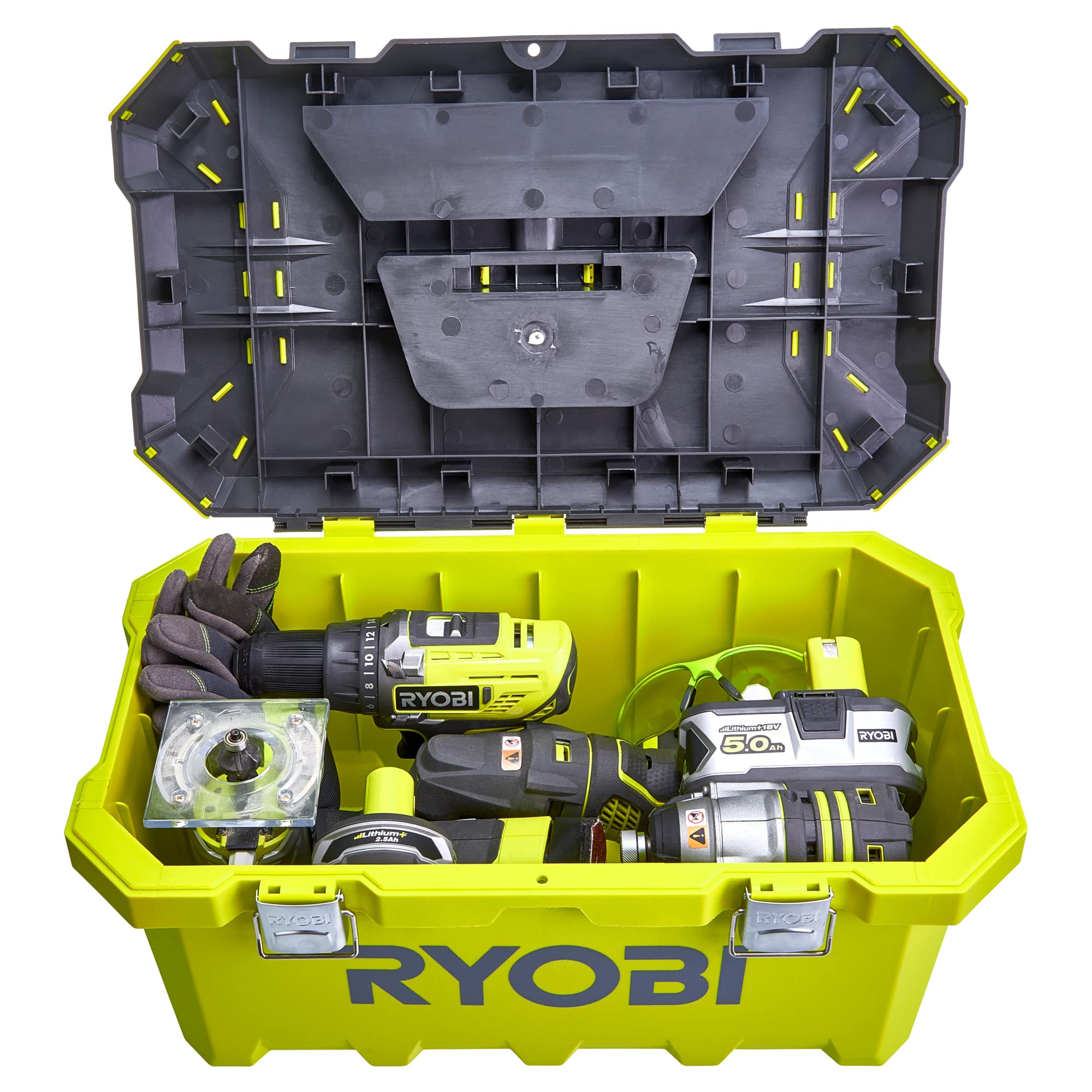 ryobi-cassetta-degli-attrezzi-in-metallo-19-gialla-e-nera-cassettiera-porta-uten image 3
