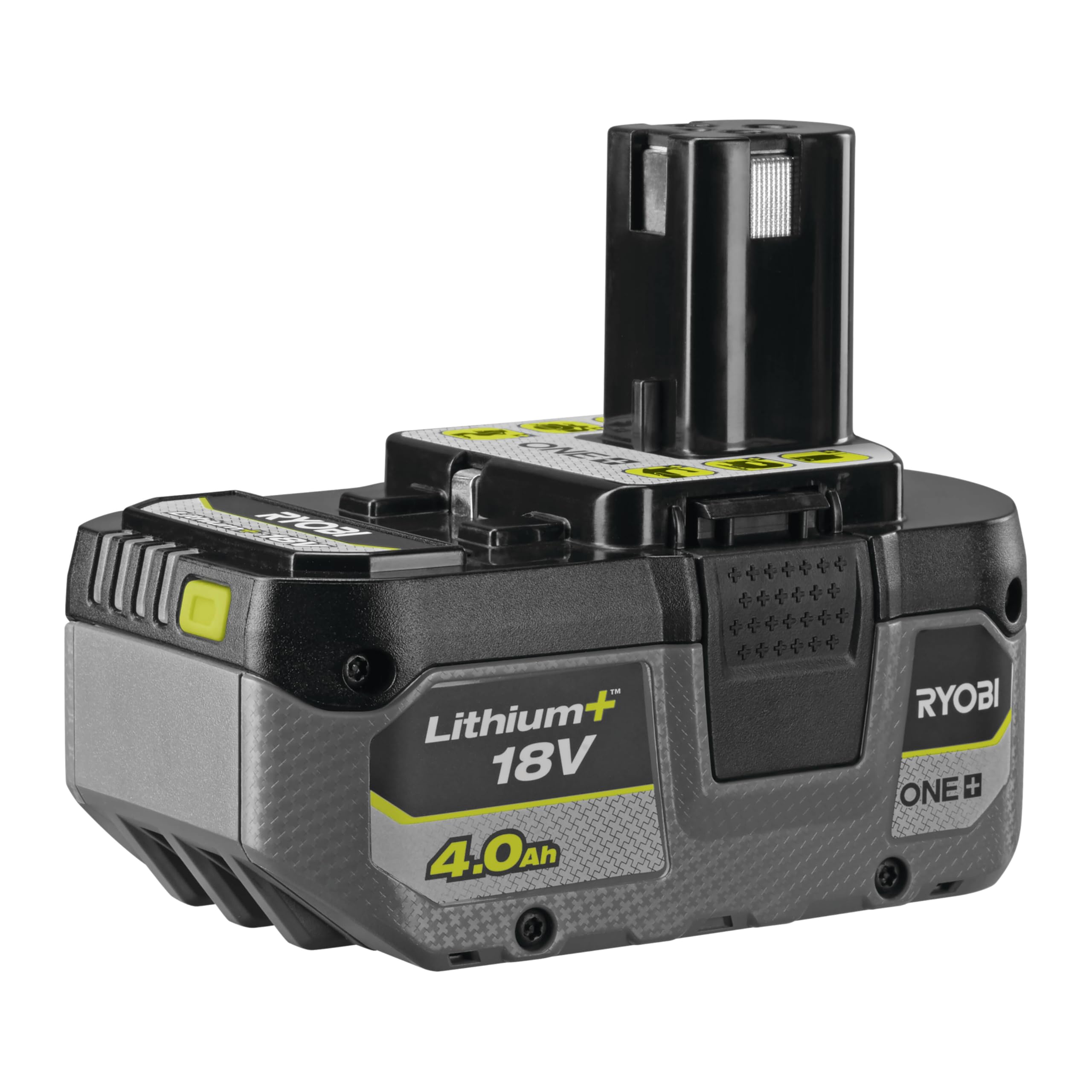 ryobi-rc18120a-242x-kit-2-batterie-originali-18v-one-lithium-4-0-ah-2-0-ah-con-c image 2