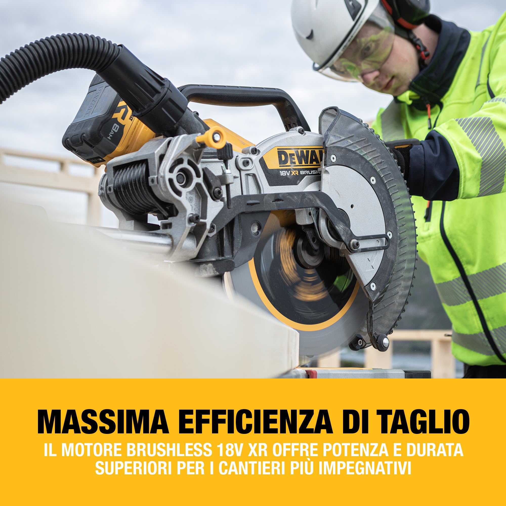 dewalt-dcs782n-xj-troncatrice-radiale-18v-xr-da-305-mm-motore-brushless-solo-ute image 2