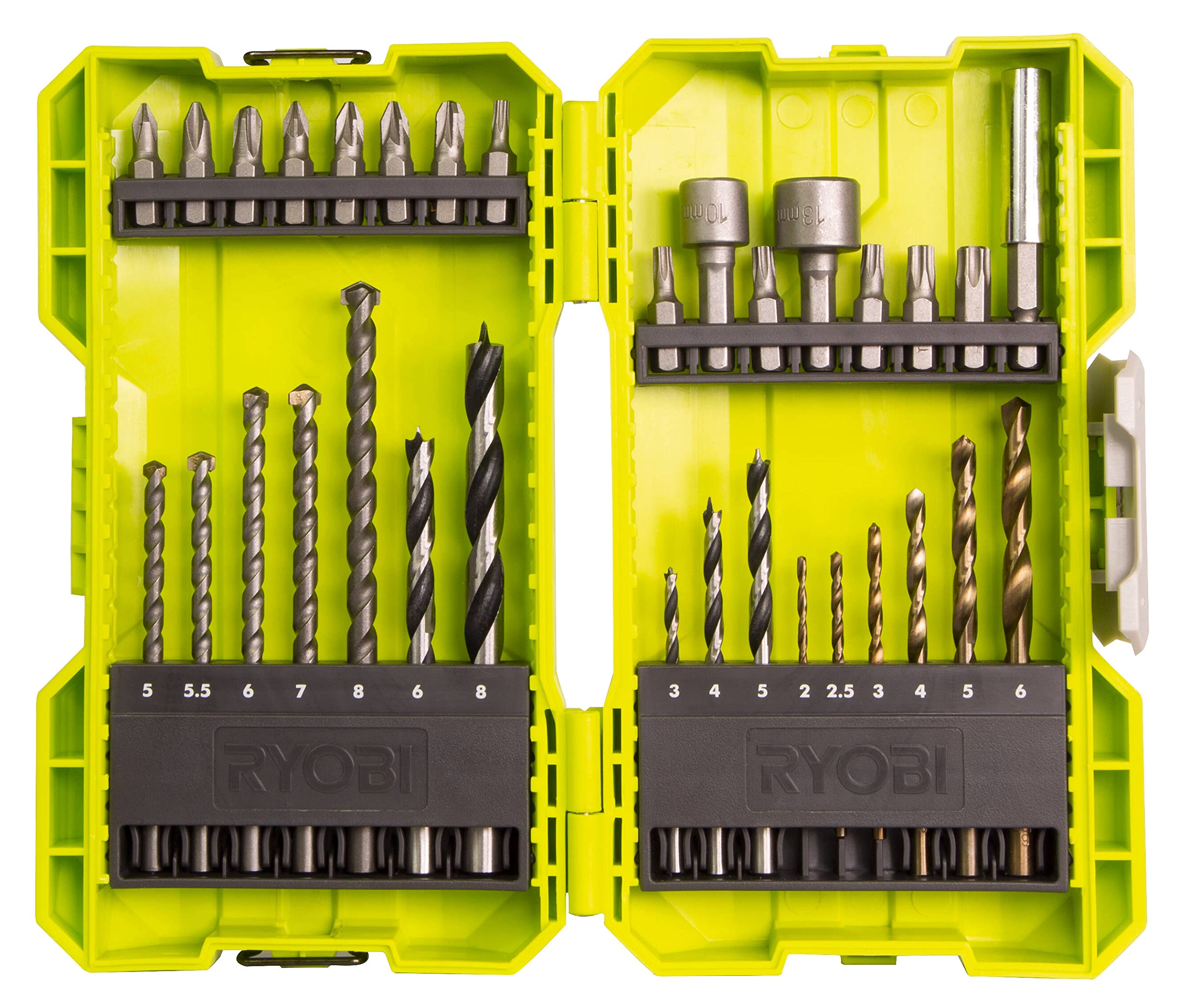 ryobi-set-di-32-punte-per-trapano-e-cacciavite-con-hss-brad-point-punte-per-mura image 3