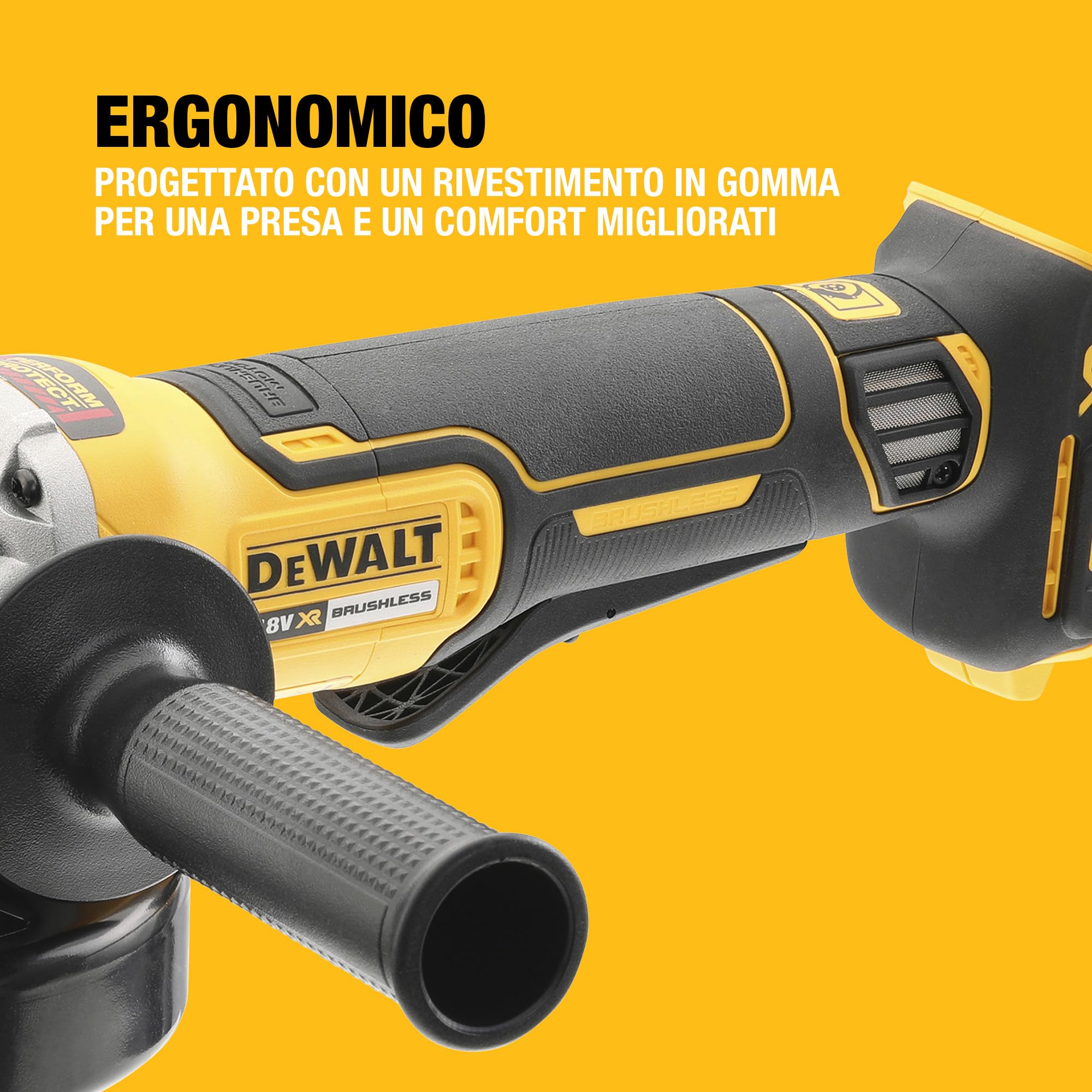 dewalt-dcg406nt-xj-smerigliatrice-angolare-a-batteria-18v-xr-brushless-125mm-con image 6